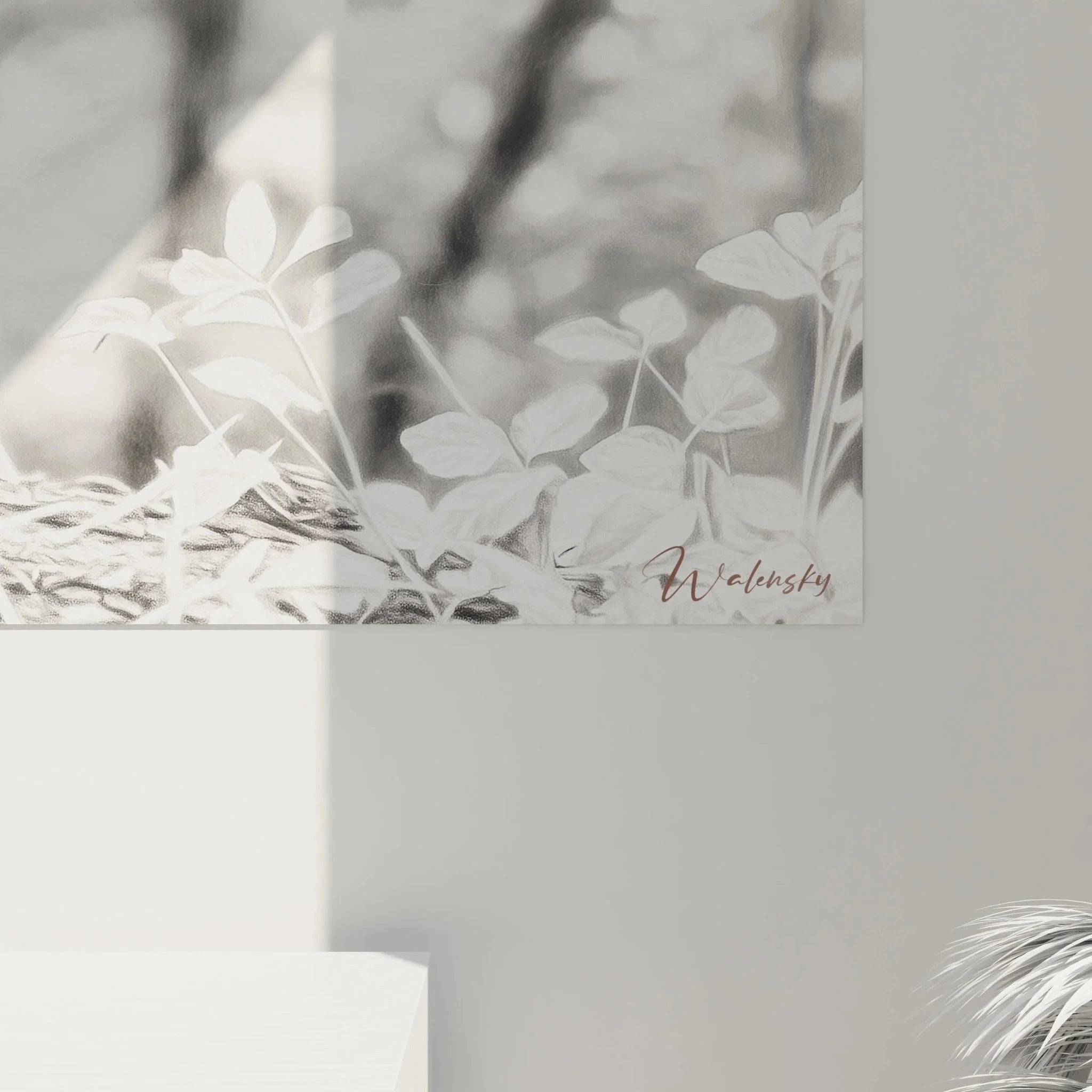 Gesamtansicht Eichhörnchen Wandbild XXL - naturalistische Tierwandkunst in horizontalem Format