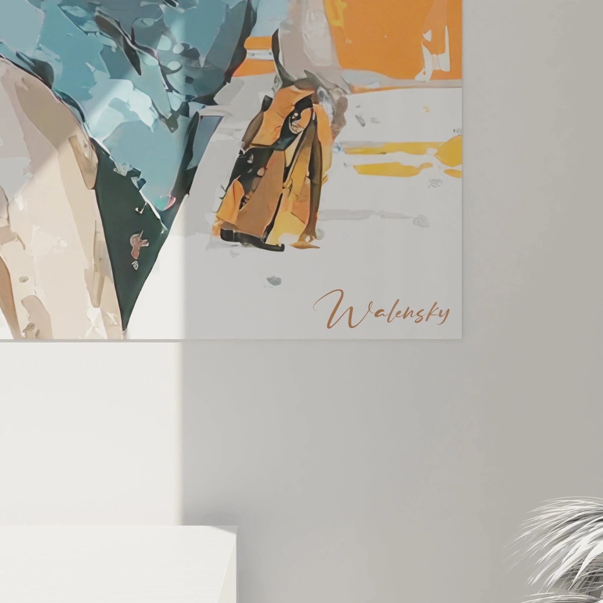 Gesamtansicht Fashion Art Wandbild - moderne Wanddekoration stilvolle Frau für Wohnraum