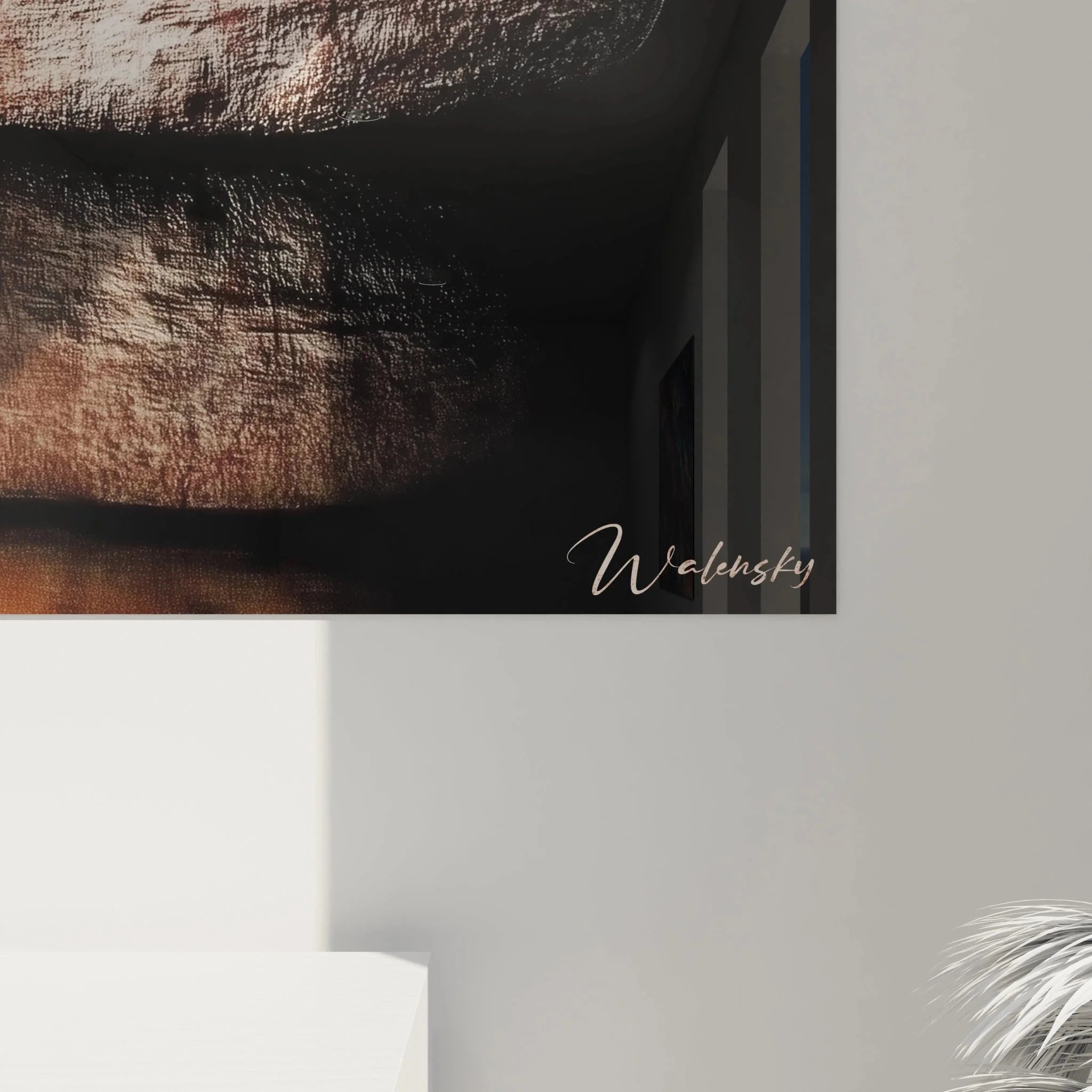 Gesamtansicht Käse Wandbild - Komplette Darstellung des gestapelten Käselaibe Kunstdrucks an der Wand