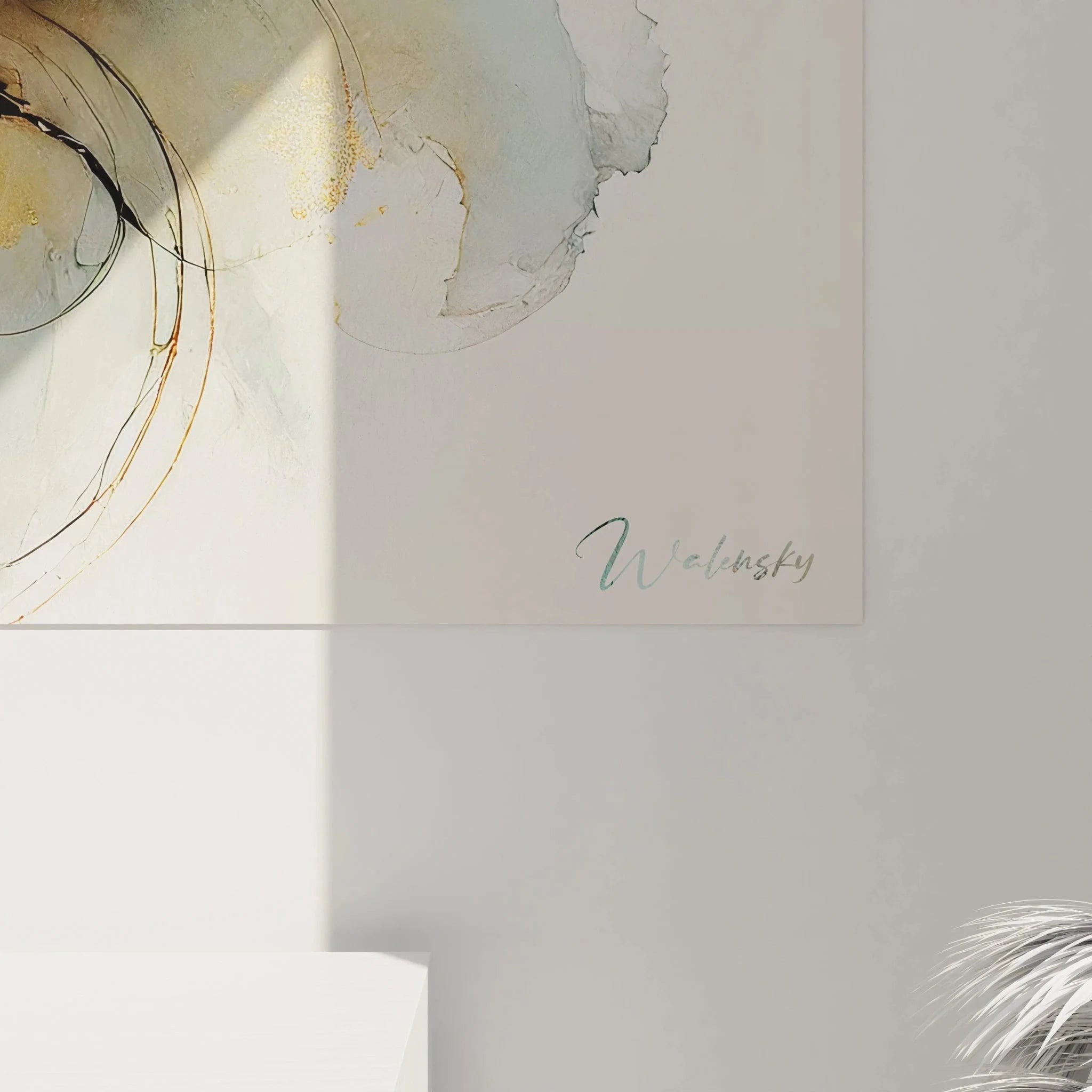 Gesamtansicht Skarabäus Wandbild XXL Aquarell - Edition Skarabäus Käfer Kunstwerk