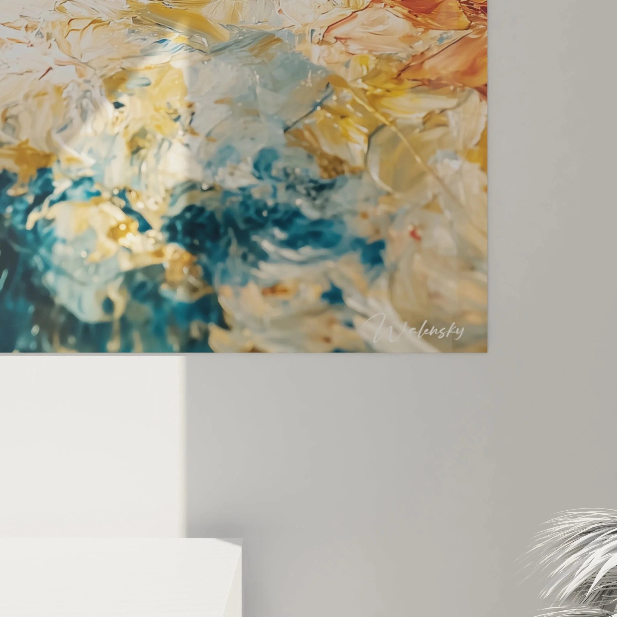 Gesamtansicht Wandbild abstrakte Kunst moderne Wandgestaltung Edition Renaissance Galerie