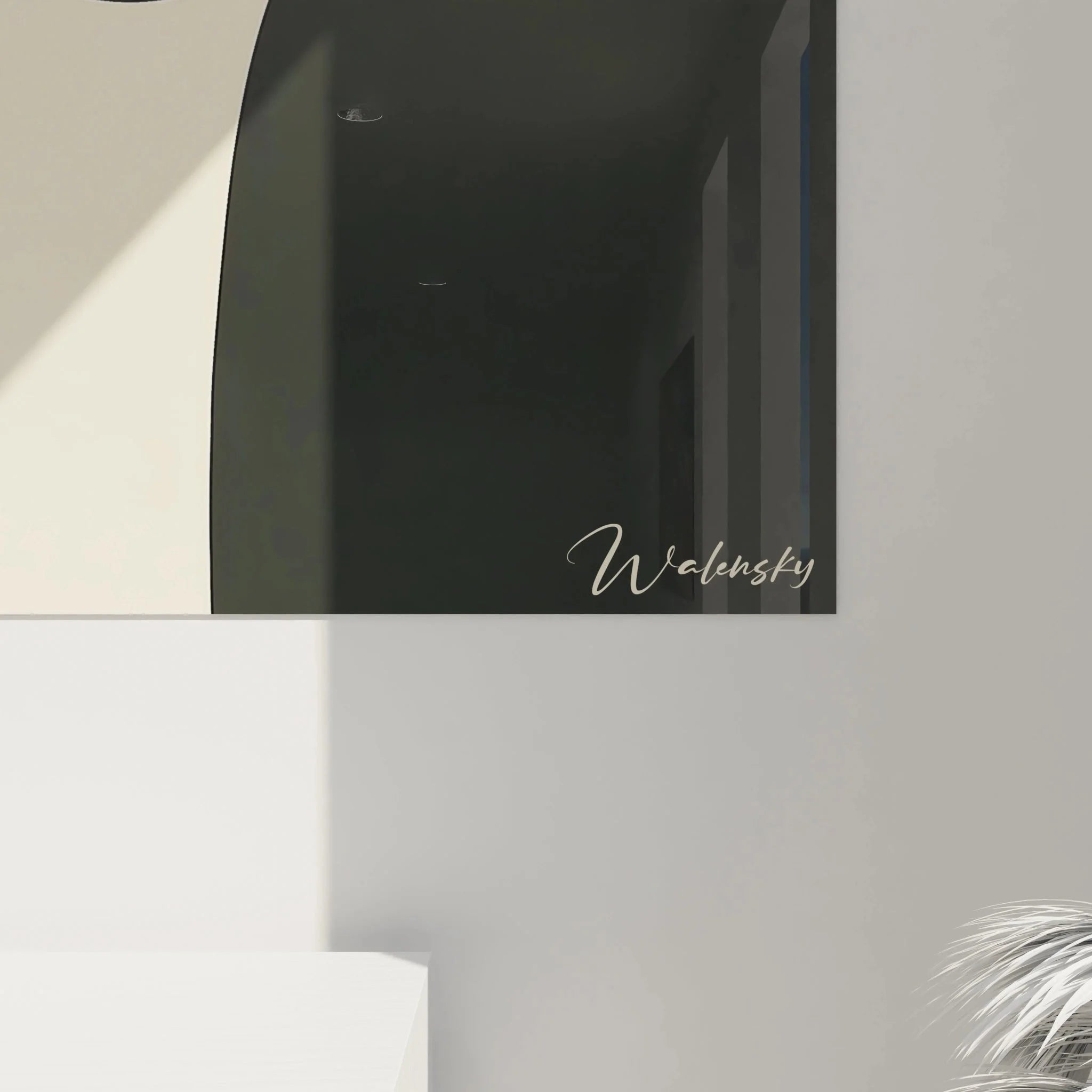 Gesamtansicht Wandbild elegante Frau Portrait moderne Wanddekoration kubistische Kunst Modigliani Stil