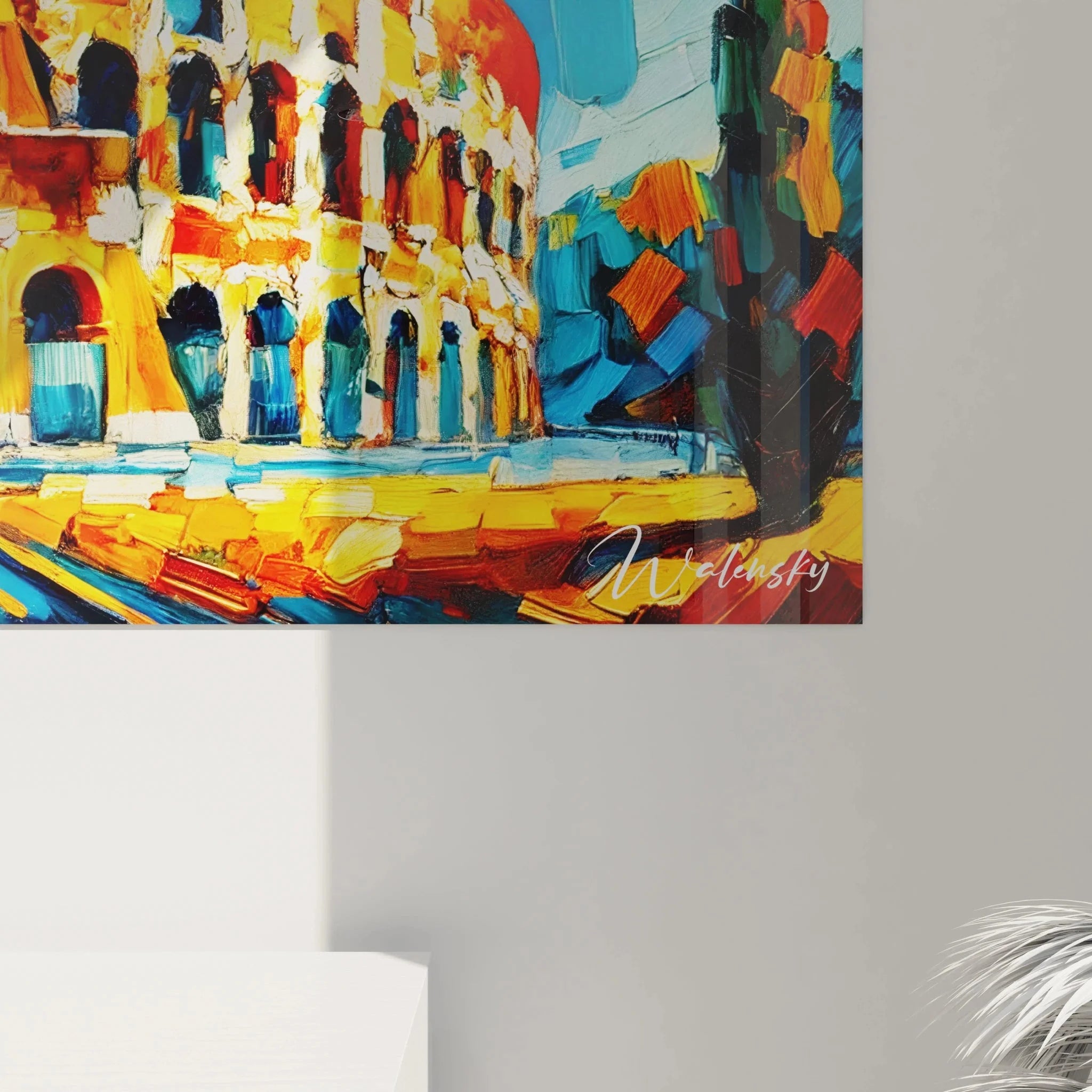 Gesamtansicht Wandbild Kolosseum Rom Fauvismus Edition moderne Wanddekoration XXL