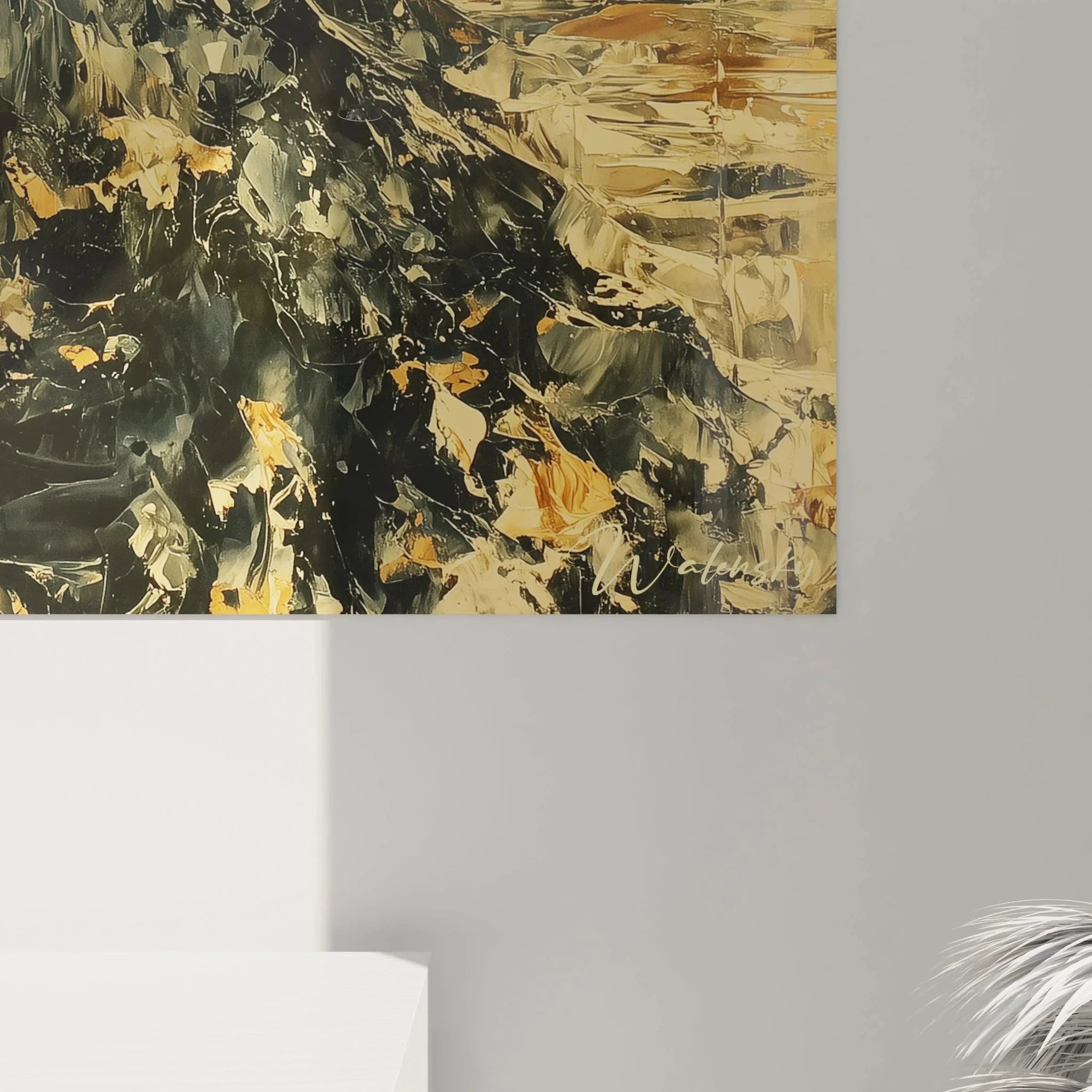 Gesamtansicht Wandbild Flamenco Tänzerin - Spanische Tanzkunst in gotischer Edition