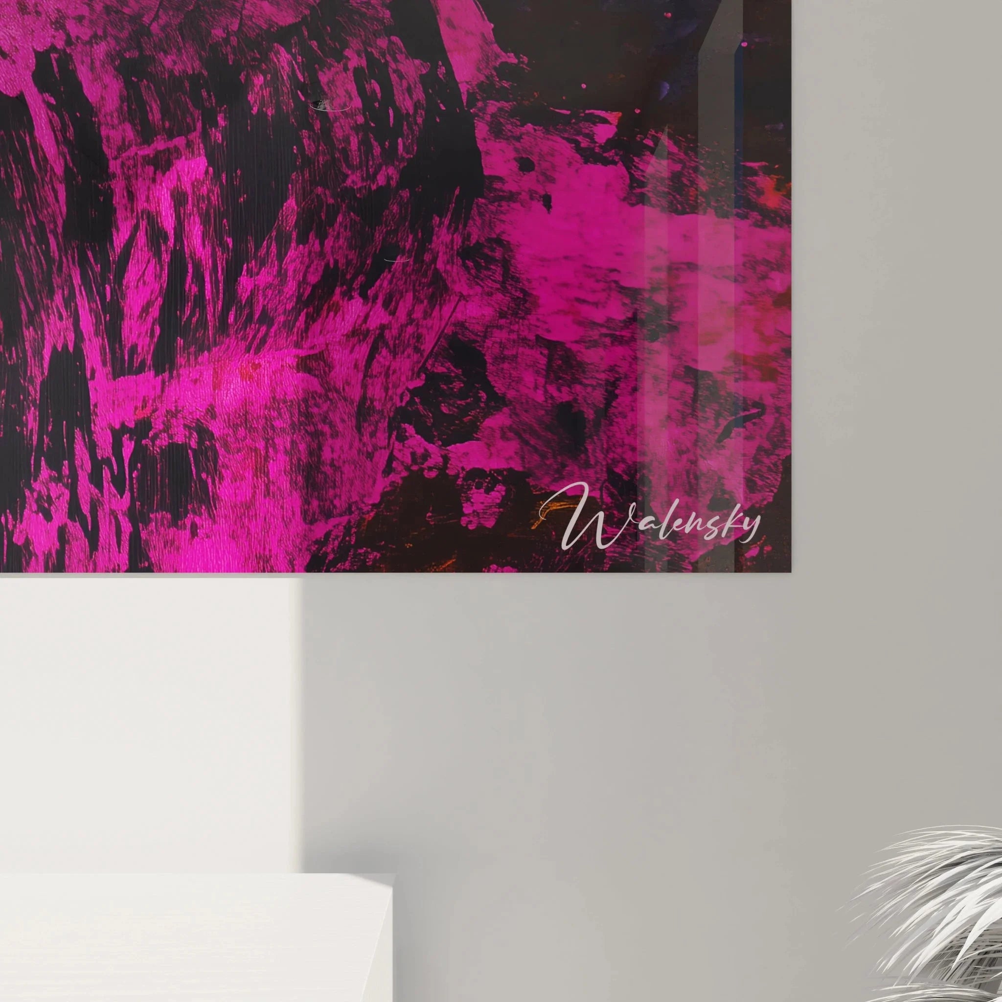 Gesamtansicht Wandbild Stier Pop-Art - Edition Goya Kunstdruck mit expressiver Farbgebung