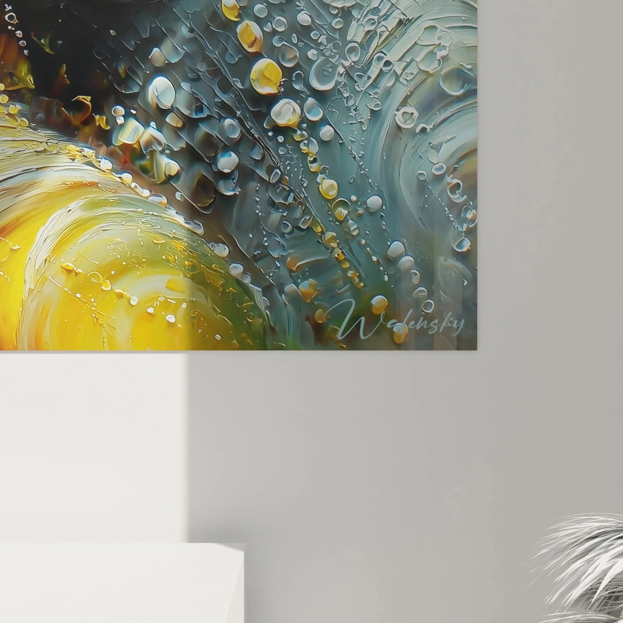 Gesamtansicht Wandbild XXL afrikanische Göttin - Komplette Darstellung der mystischen Maske