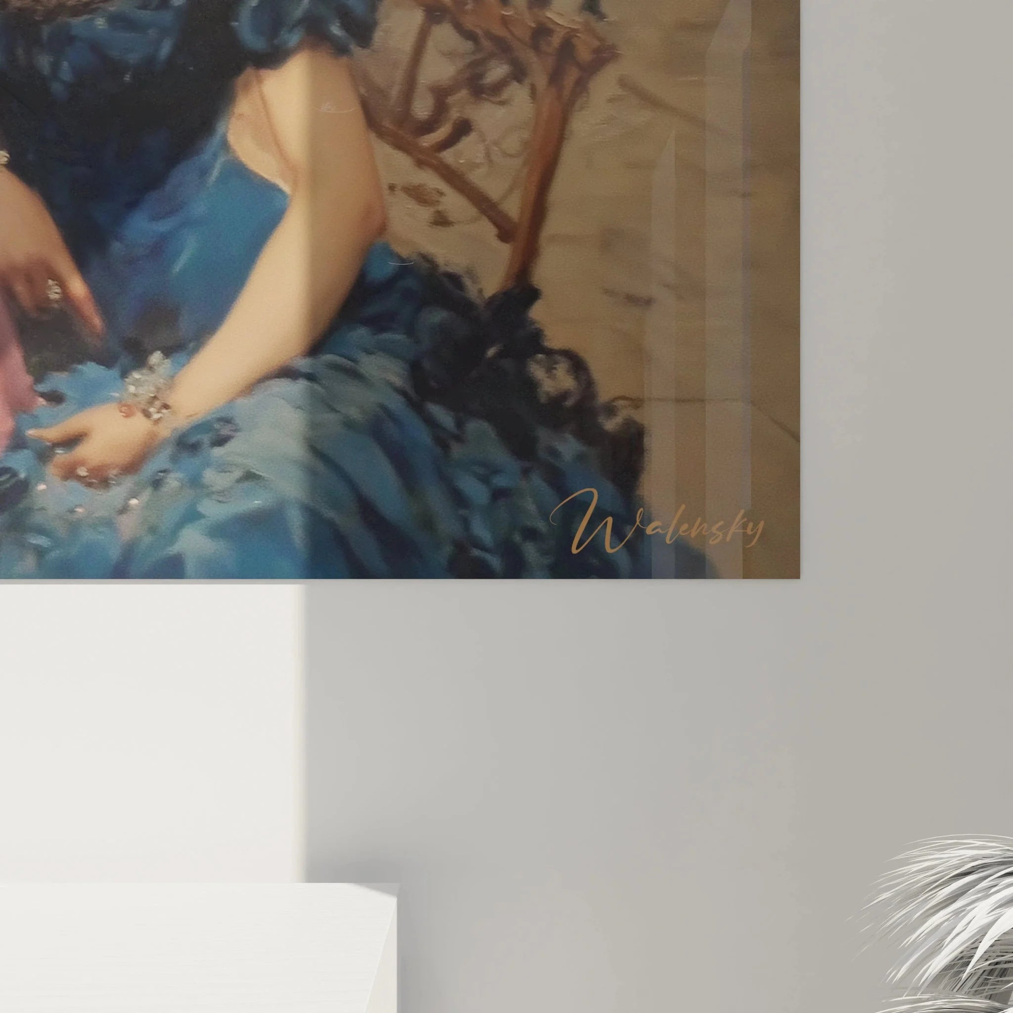 Gesamtansicht Wandbild XXL Café Romantik - Klassizistische Darstellung der Pariser Belle Époque Atmosphäre