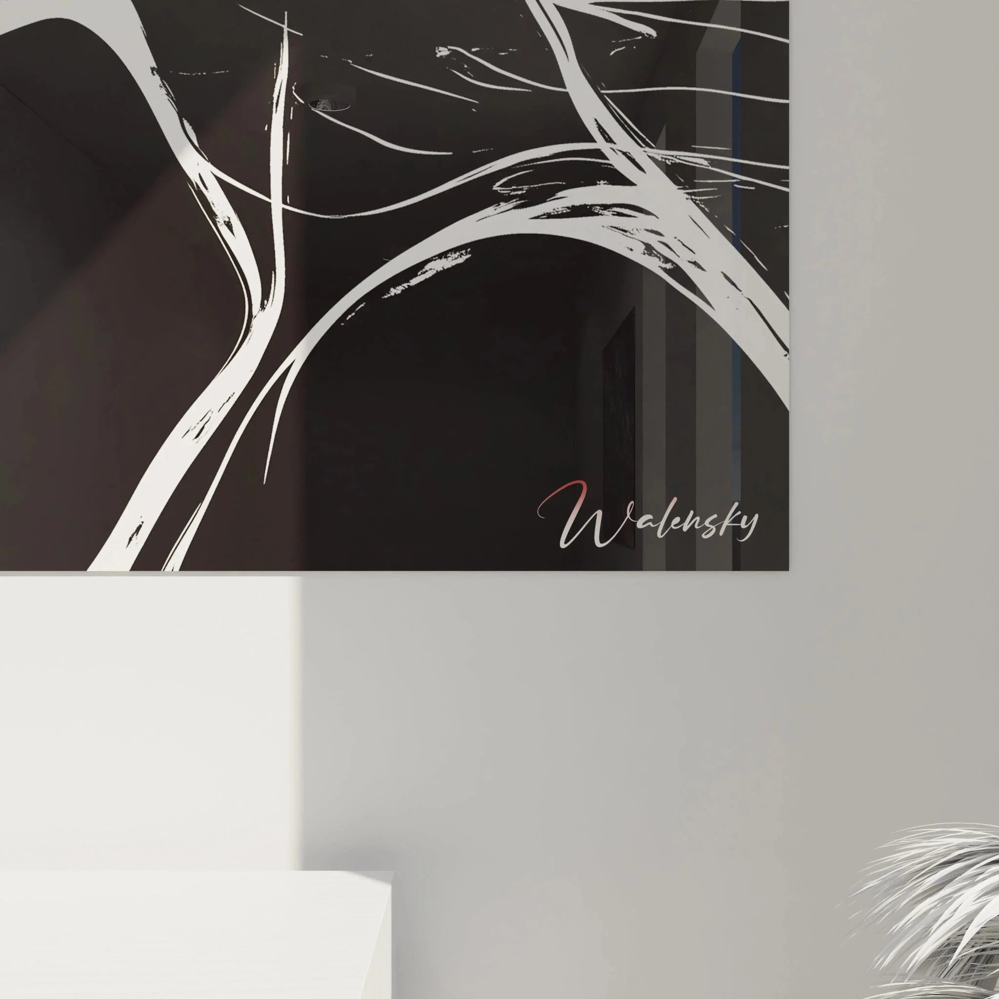 Gesamtansicht Wandbild Liebespaar XXL Format Munch inspirierte Wandkunst