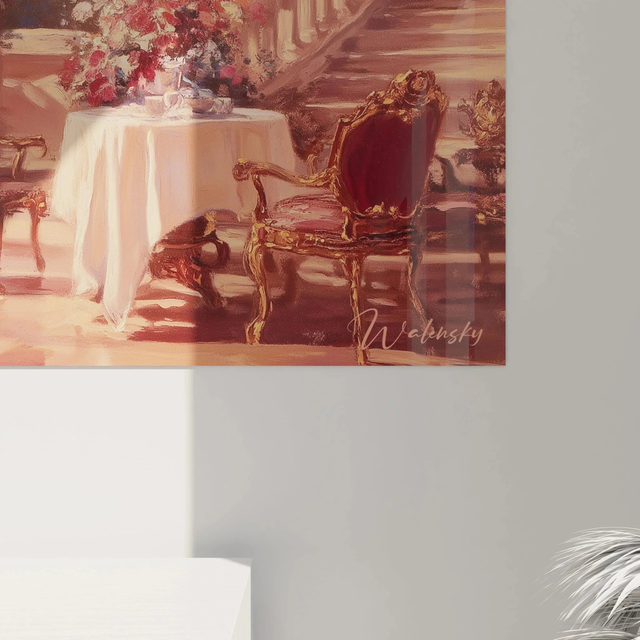 Wandbild Montmartre Paris Gesamtansicht mit romantischer Terrasse und Sacré-Cœur Panorama