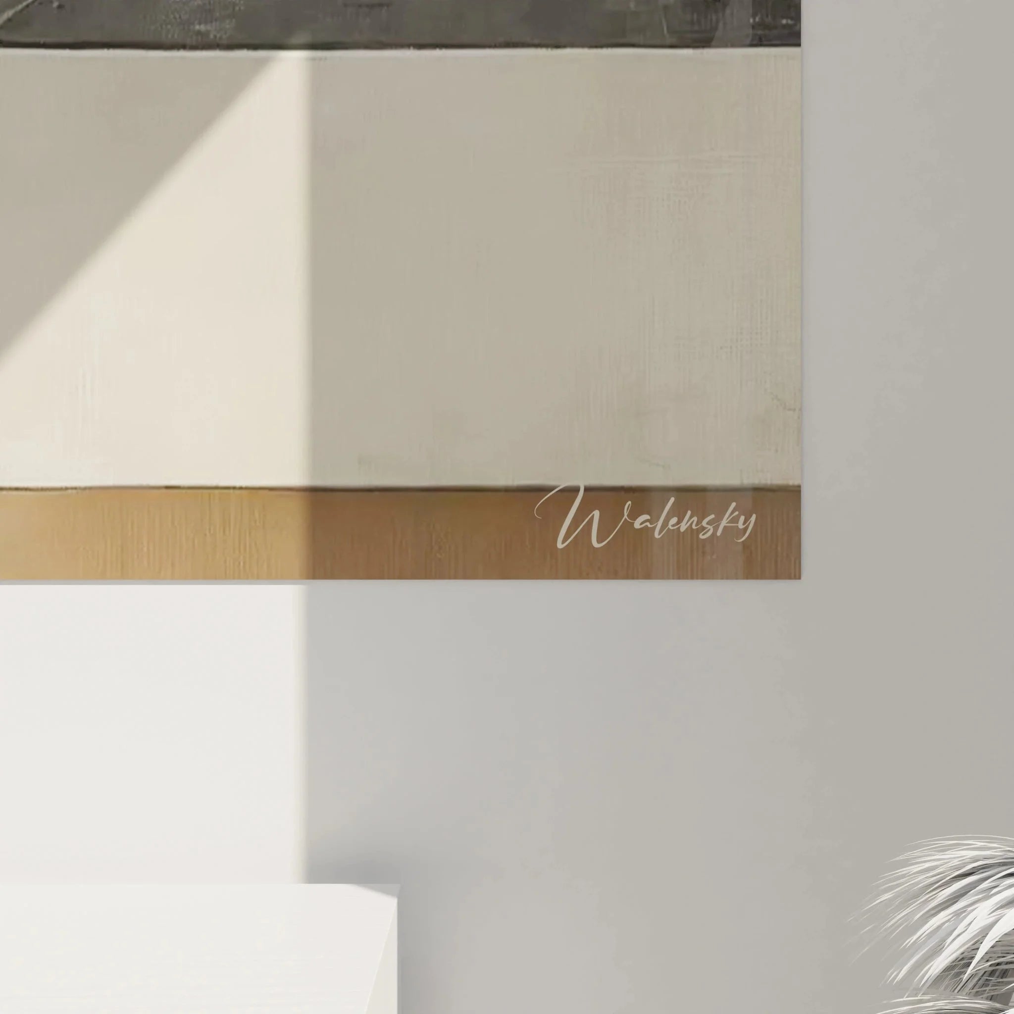 Gesamtansicht des modernen Wandbildes Abstrakte Geometrie Edition Kubismus in XXL Format