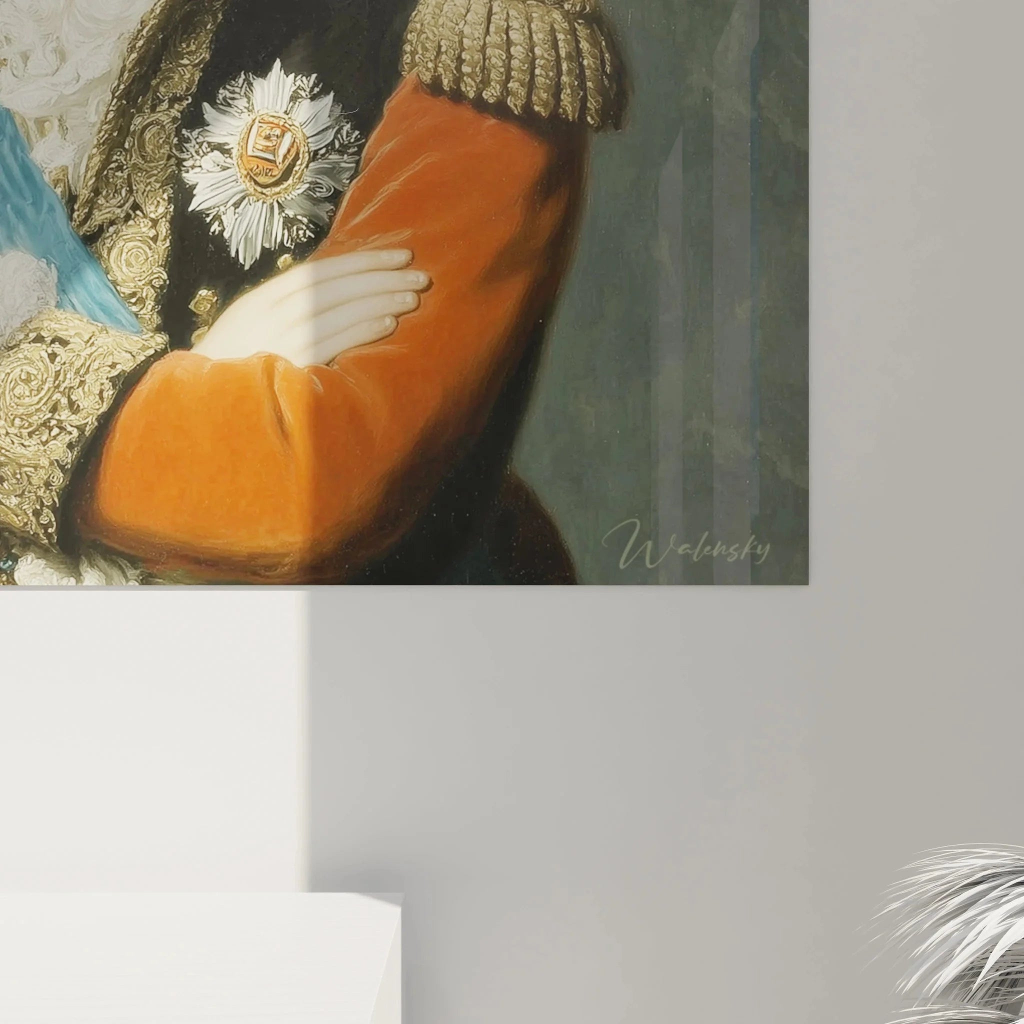 Gesamtansicht Napoleon Bonaparte Wandbild Neoklassizismus, kaiserliches Portrait in voller Pracht