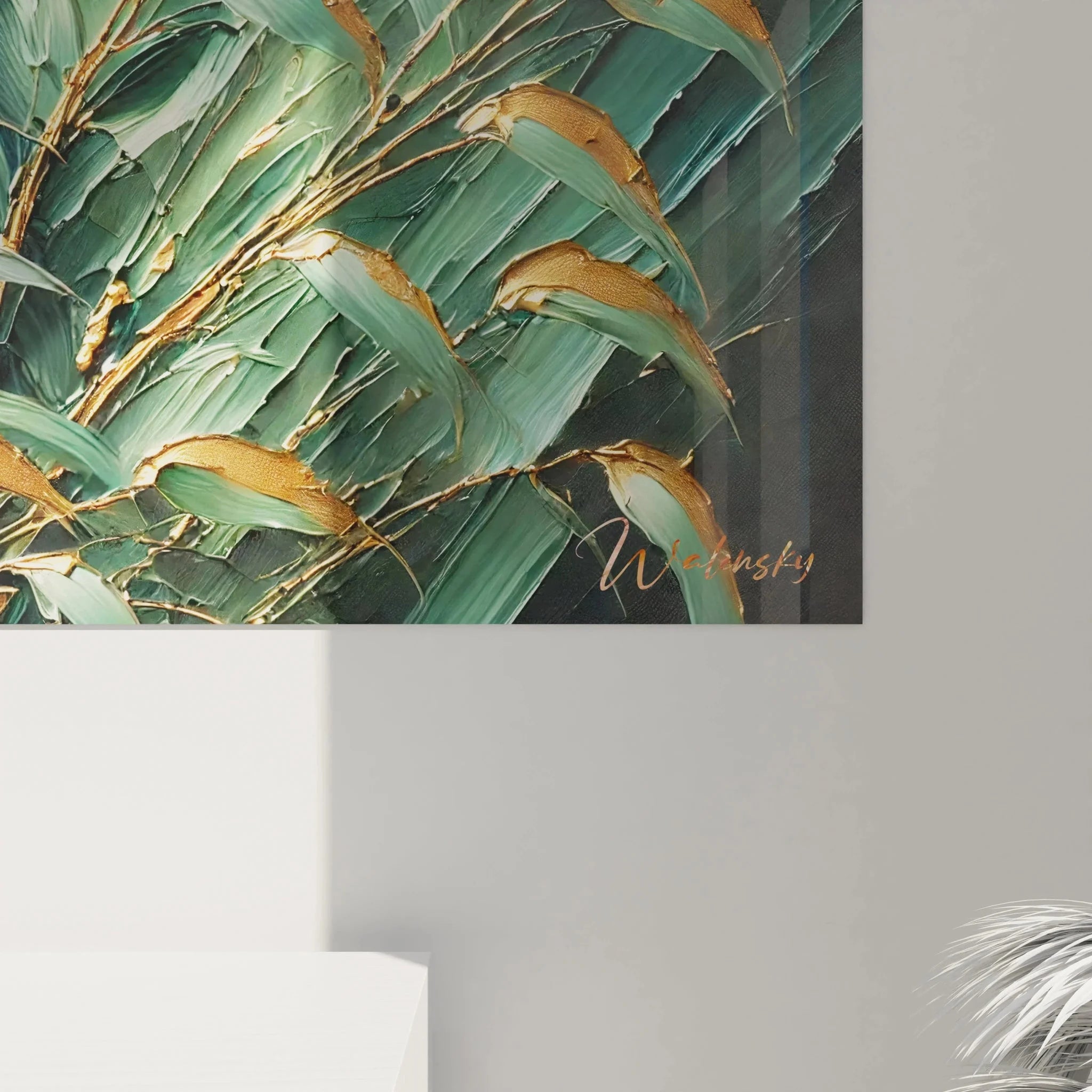 Wandbild Roter Panda Gesamtansicht - XXL Format Tierkunst für moderne Wandgestaltung