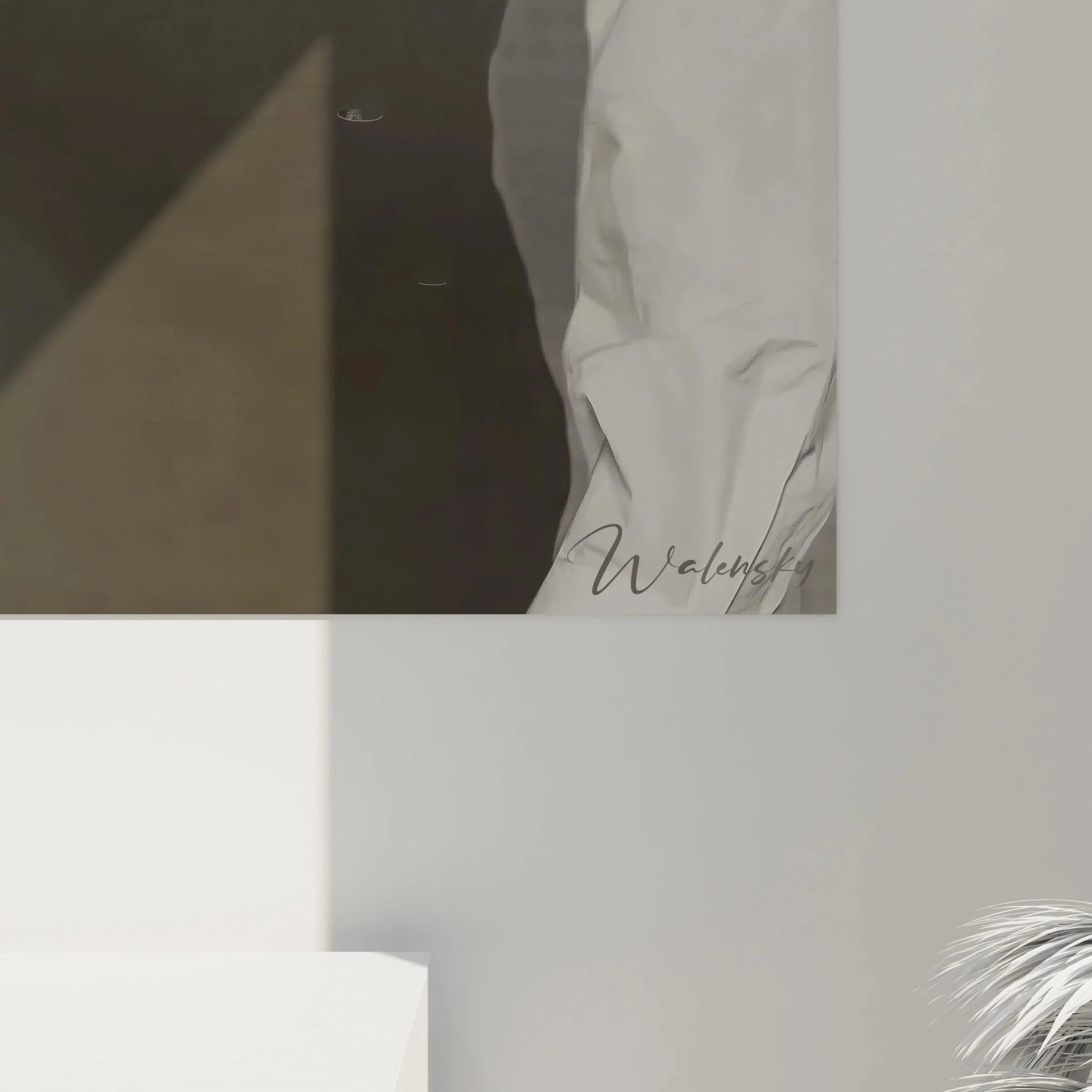 Wandbild Business Eleganz Gesamtansicht - schwarz-weiße Mode Fotografie als Raumgestaltung