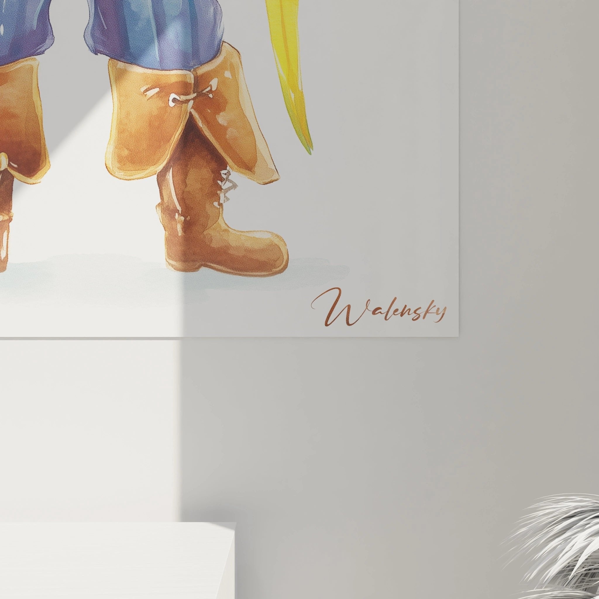 Gesamtansicht Piraten-Wandbild für Kinderzimmer - vollständige Darstellung des kleinen Abenteurers