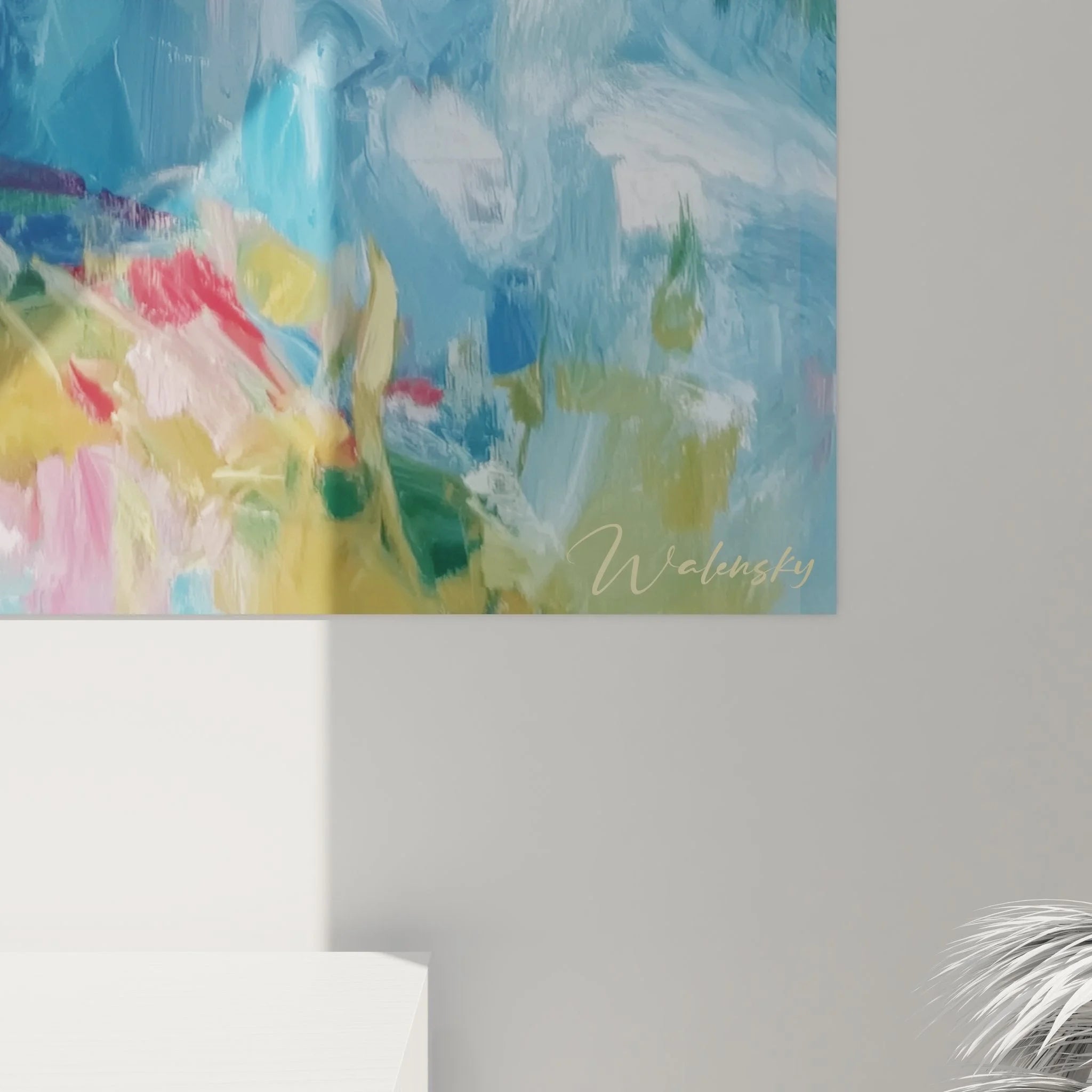 Gesamtansicht Wandbild Bergsee - majestätische Alpenszenerie mit kristallklaren Reflexionen