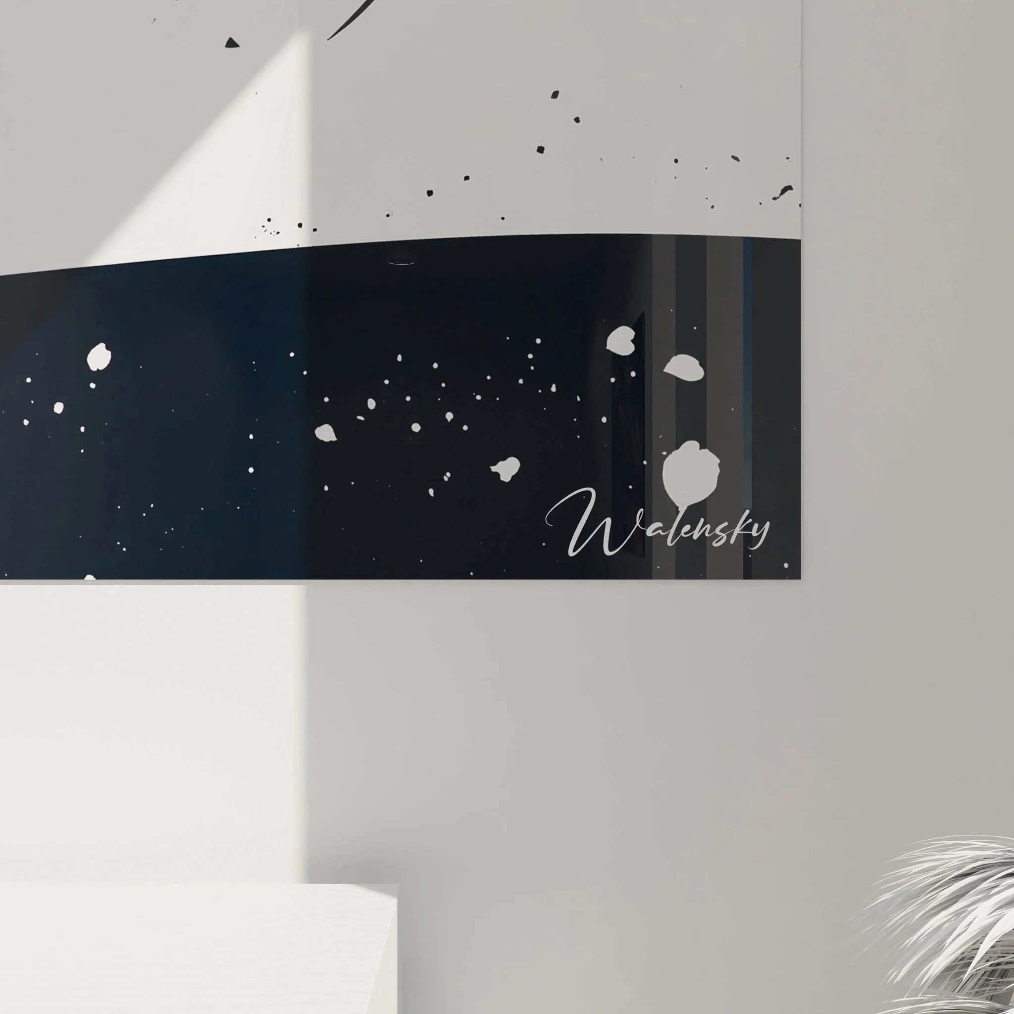 Gesamtansicht Wandbild Liebespaar Mondschein romantische Wandkunst Marc Chagall Edition XXL Format