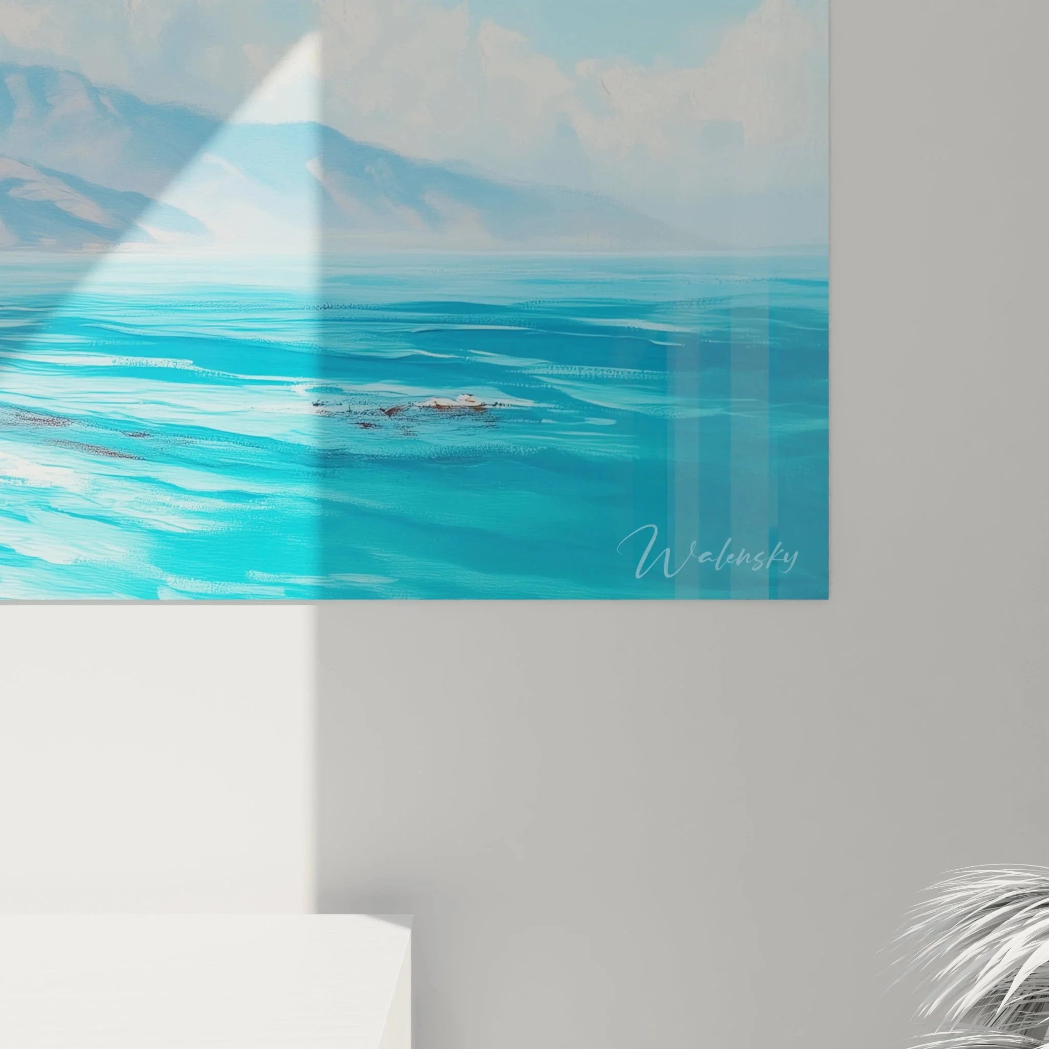 Gesamtansicht Premium Wandbild Steilküste Malibu - komplette Coastal Wandkunst Küstenlandschaft