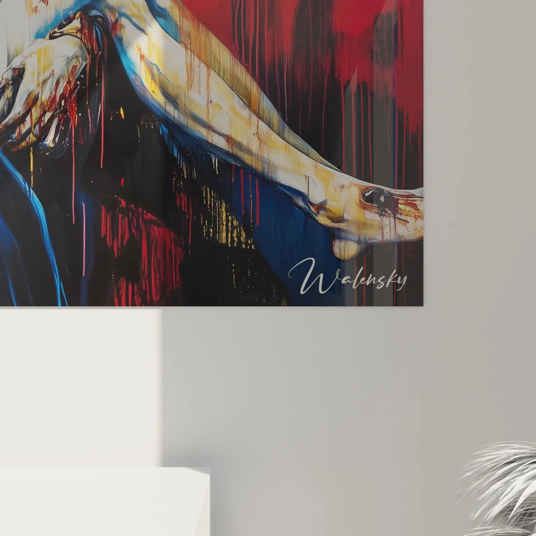 Gesamtansicht Wandbild Pietà Edition Michelangelo mit moderner Interpretation klassischer Kunst