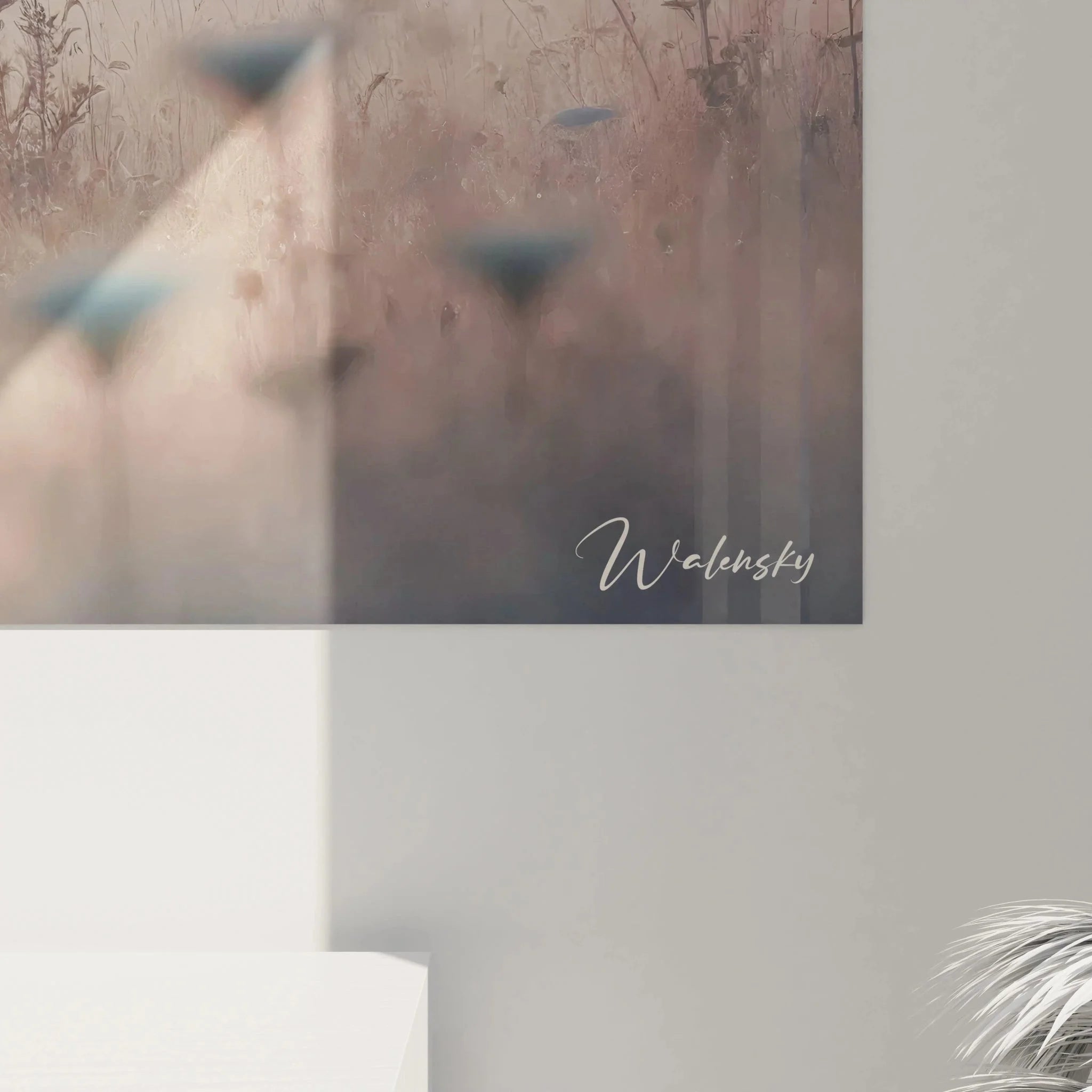 Gesamtansicht Wandbild Reh XXL - verschiedene Größenoptionen für optimale Raumwirkung und Wanddekoration