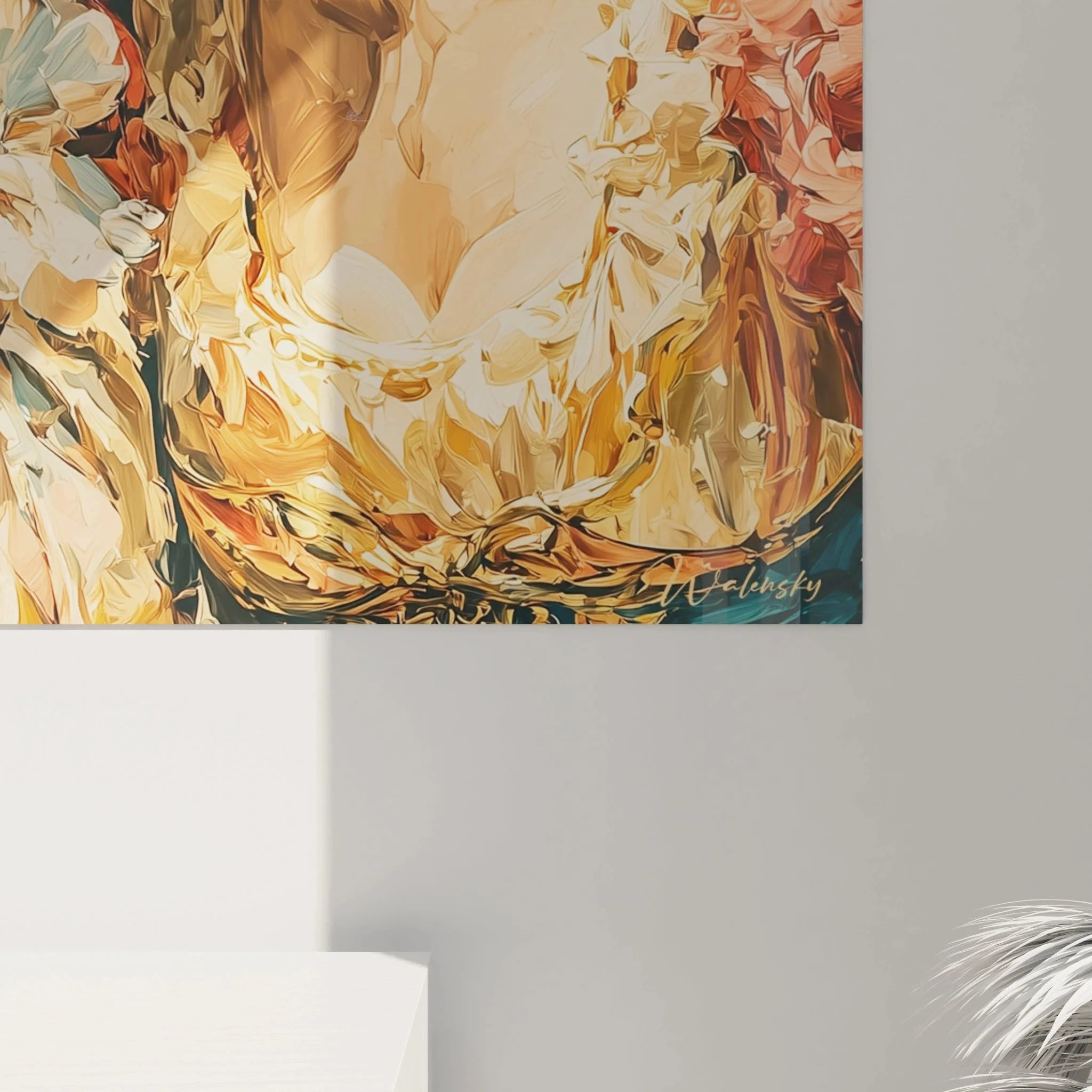 Gesamtansicht Wandbild Renaissance Dame XXL Format für moderne Wandgestaltung