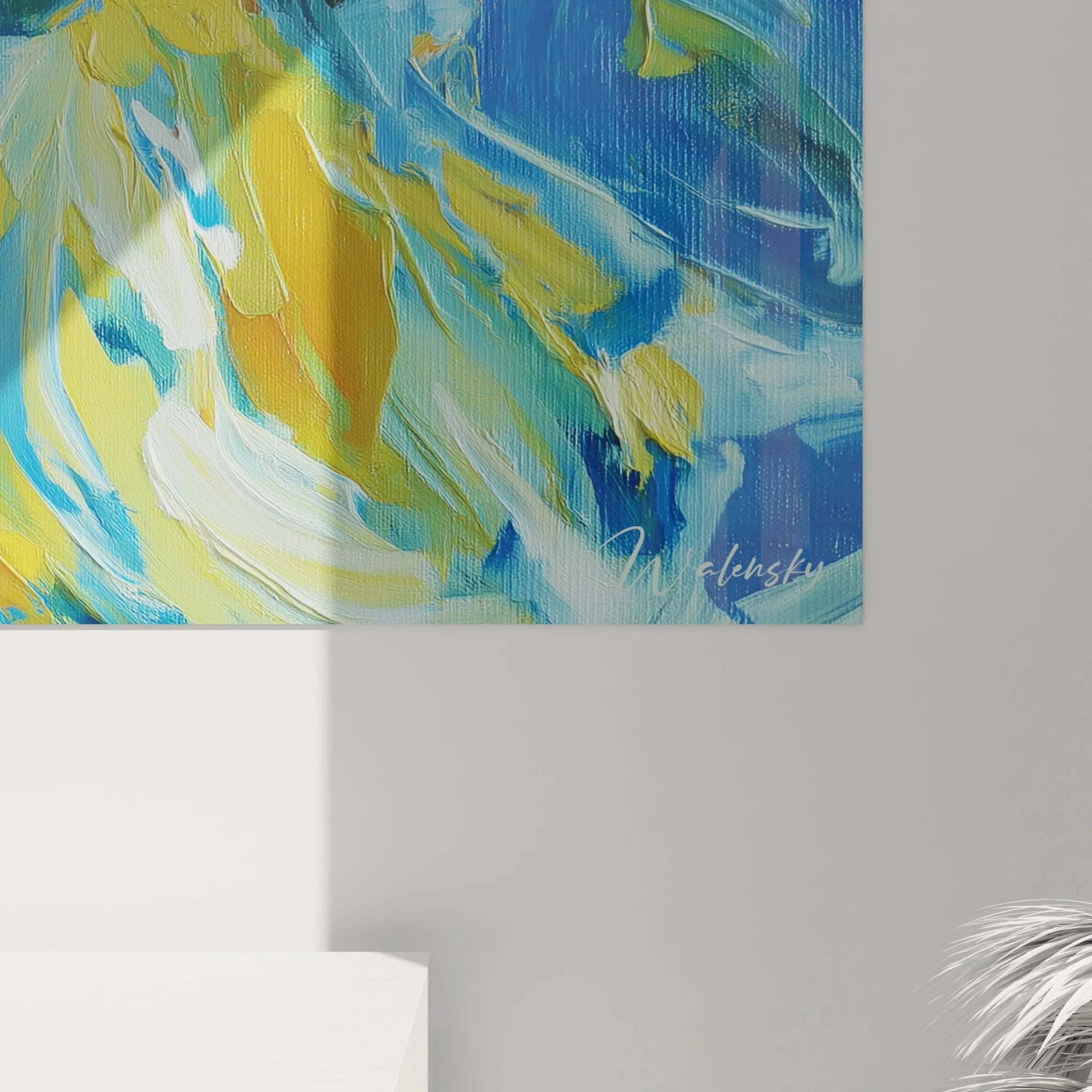 Gesamtansicht Wandbild Tanzgruppe, komplette Tanzszene mit mehreren Tänzern in dynamischen Posen