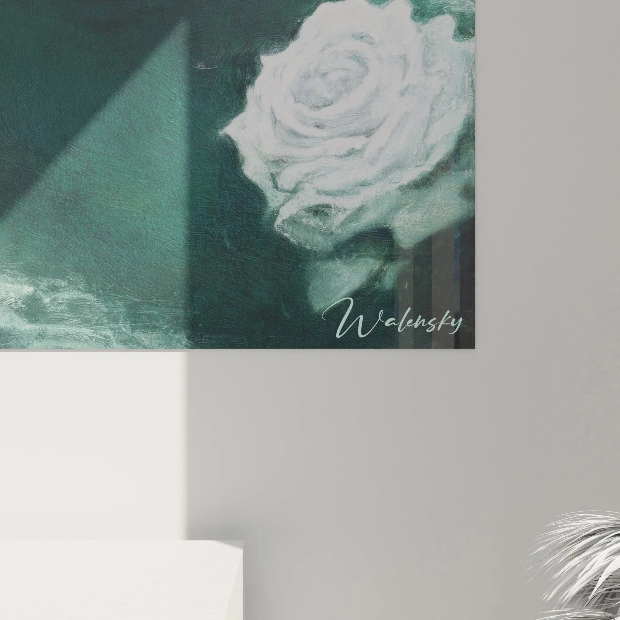 Gesamtansicht Wandbild romantischer Träumer Himmel Meer präraffaelitische Kunstkomposition XXL Format