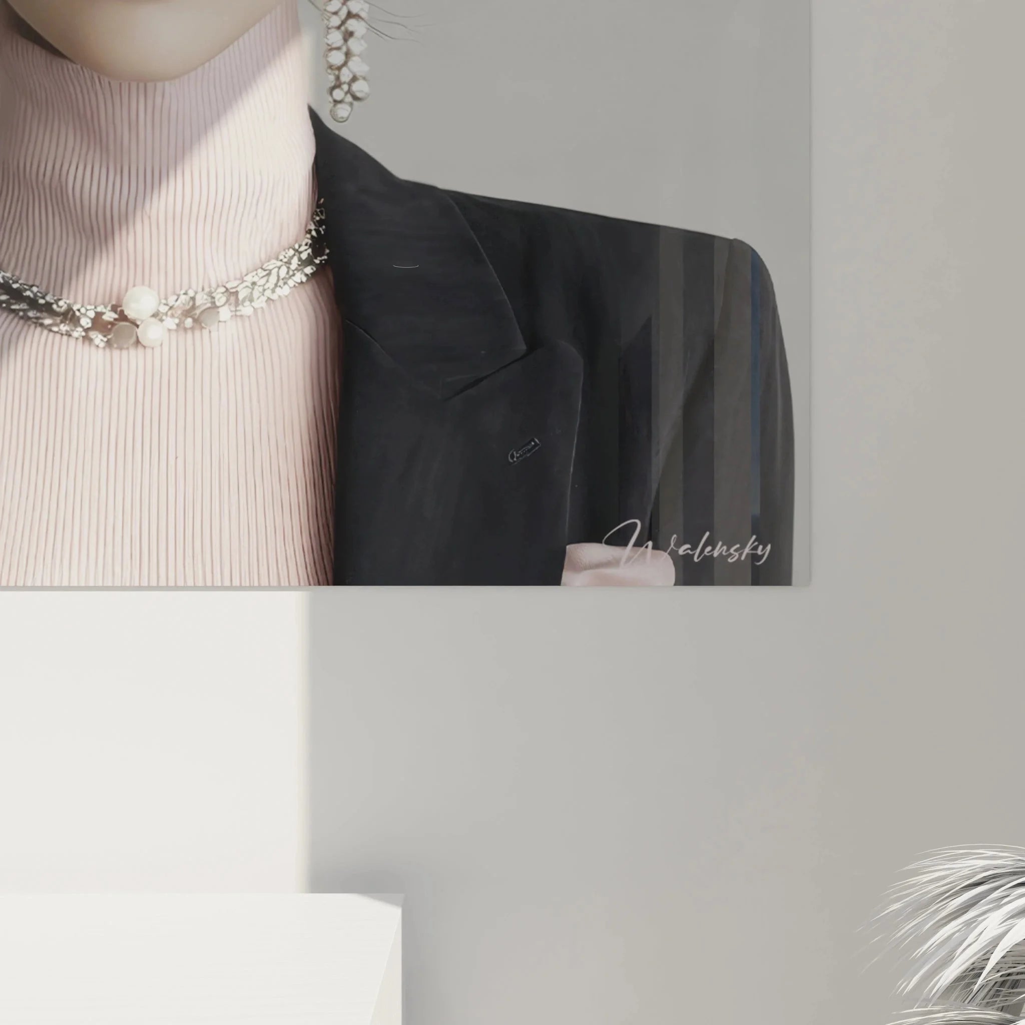 Überblick Wandbild elegante Dame - Premium Mode Wandkunst für stilvolle Räume