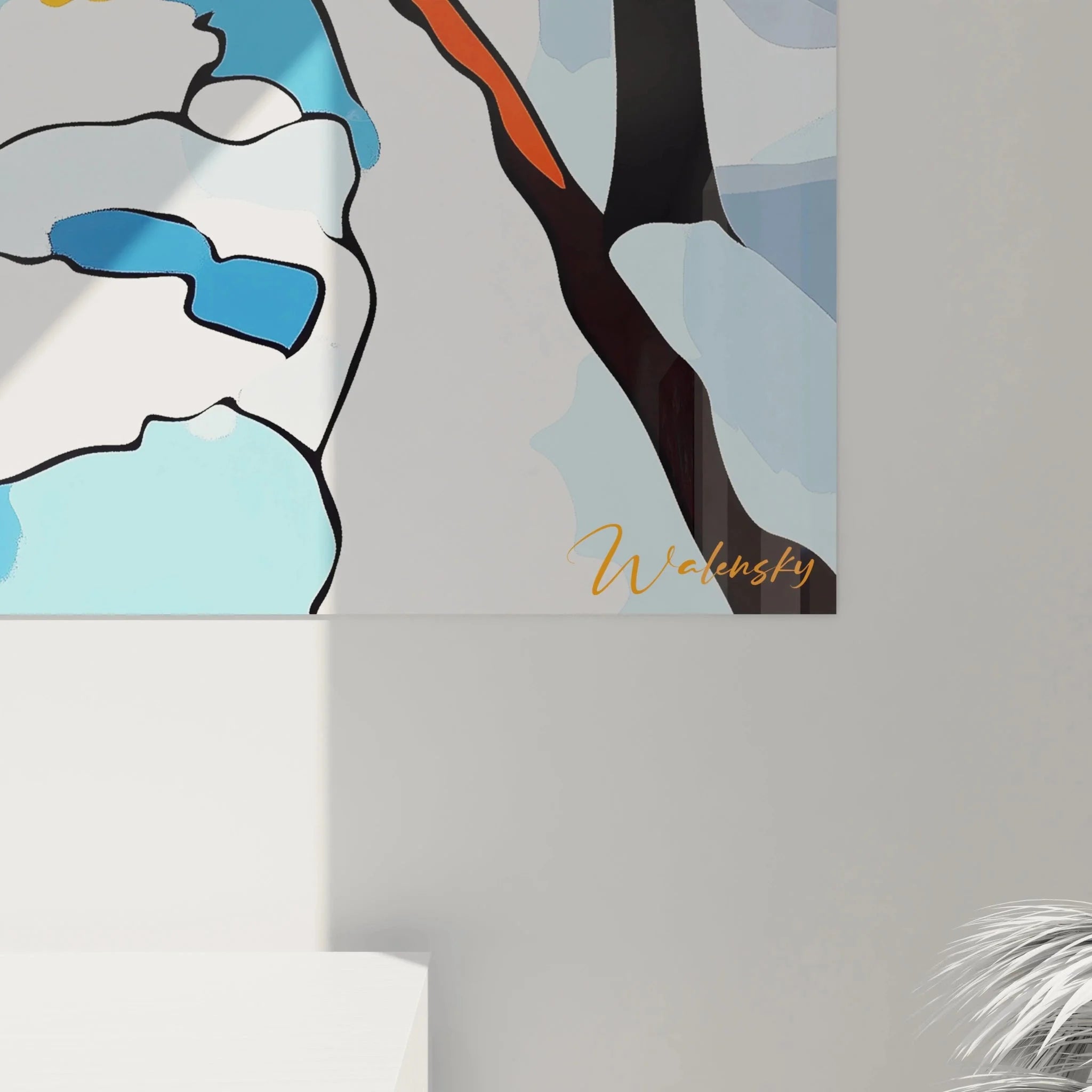 Gesamtansicht Wandbild Winterstraße verschneite Dorfgasse Wohnraum Dekoration Alfred Sisley Winterlandschaft