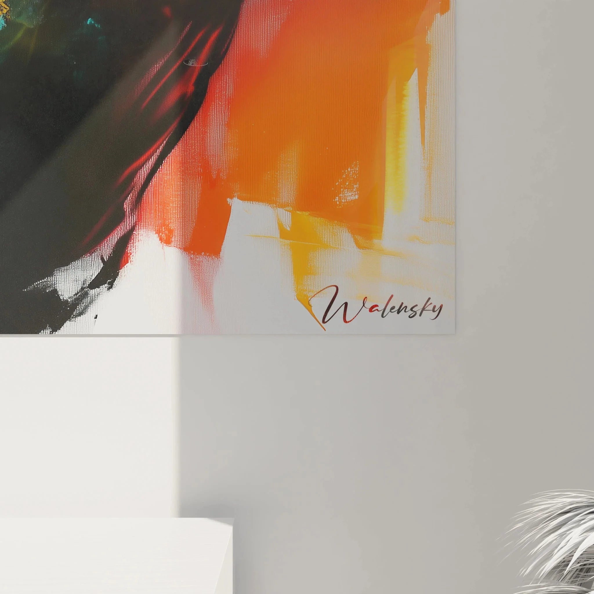 Gesamtansicht David Skulptur Wandbild XXL moderne Renaissance Art Leinwand