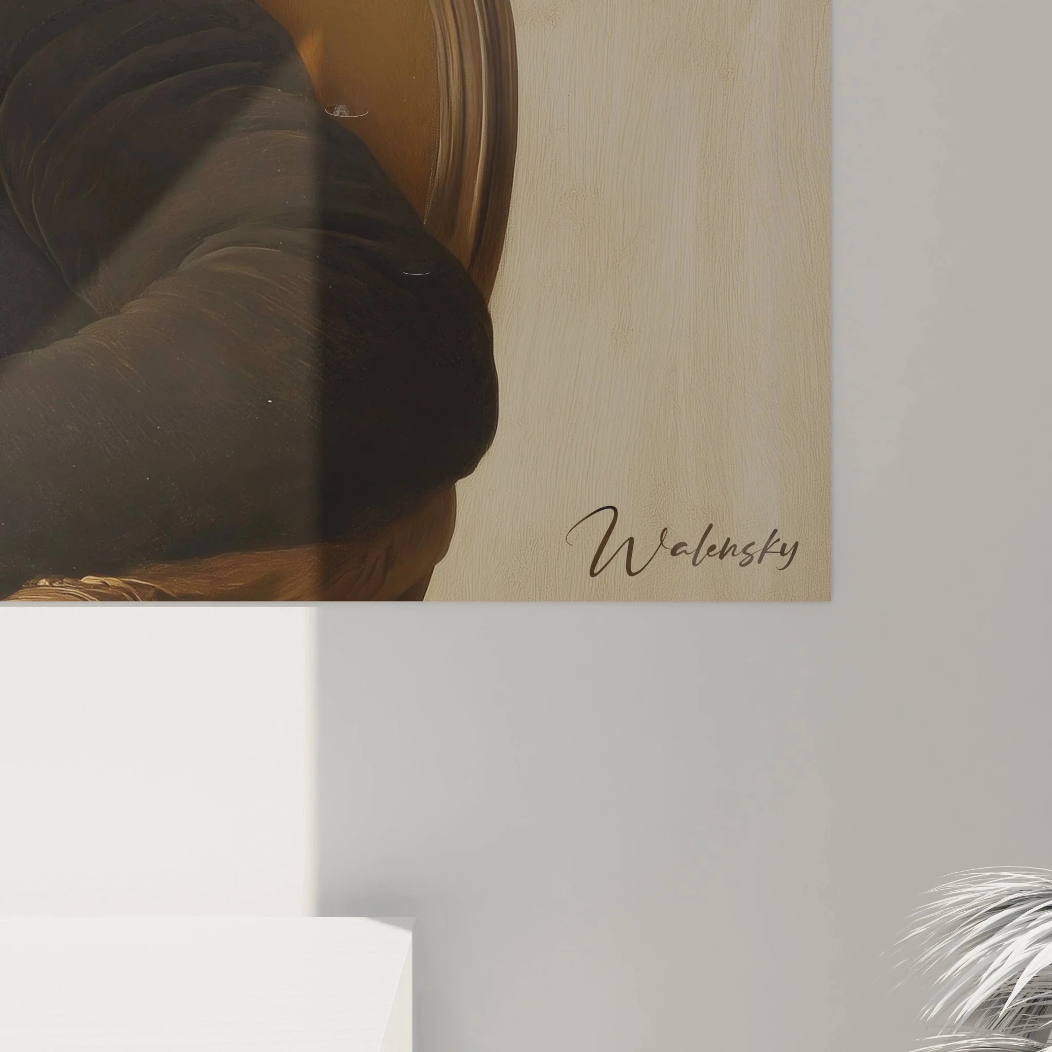 Wandbild XXL Herrenporträt - Gesamtansicht des klassischen Gentlemen Portraits von Ingres