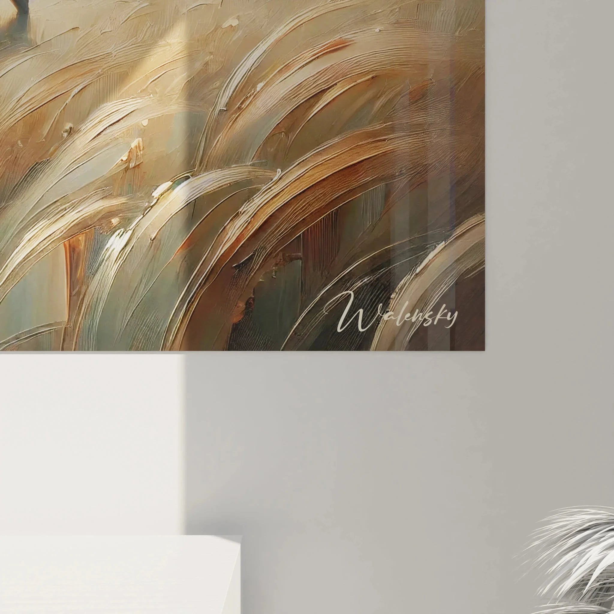 Gesamtansicht Wandbild XXL Kühe Landschaft - Ländliche Wanddekoration für moderne Wohnräume