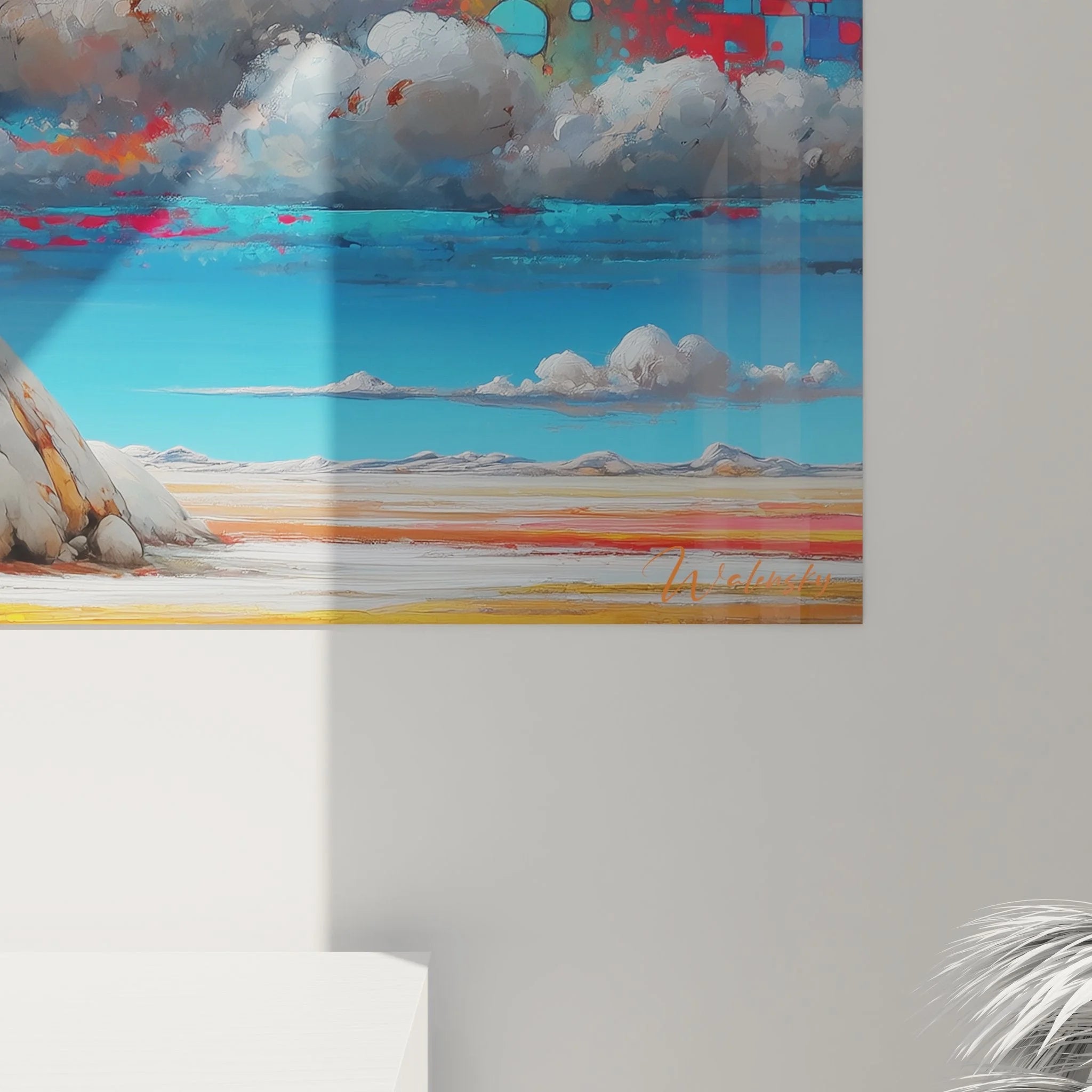 Gesamtansicht Wandbild Küstenlandschaft XXL, maritime Kunst für Wohnraumgestaltung
