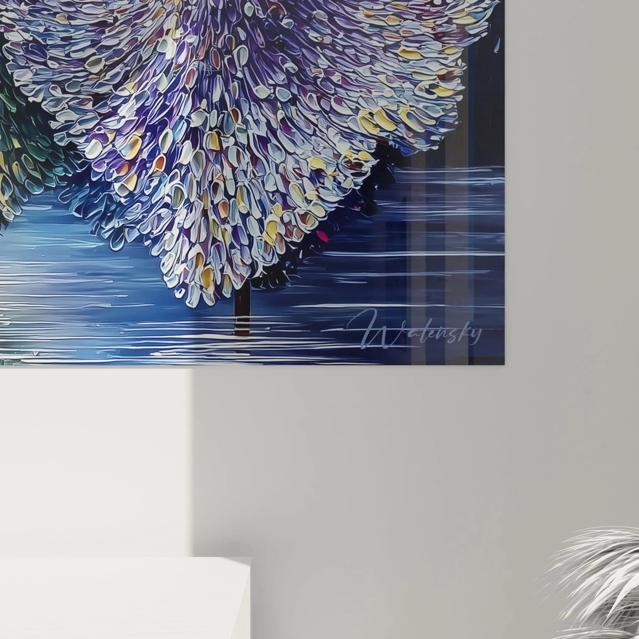 Gesamtansicht des XXL Wandbildes mit afrikanischen Tänzerinnen in voller Pracht