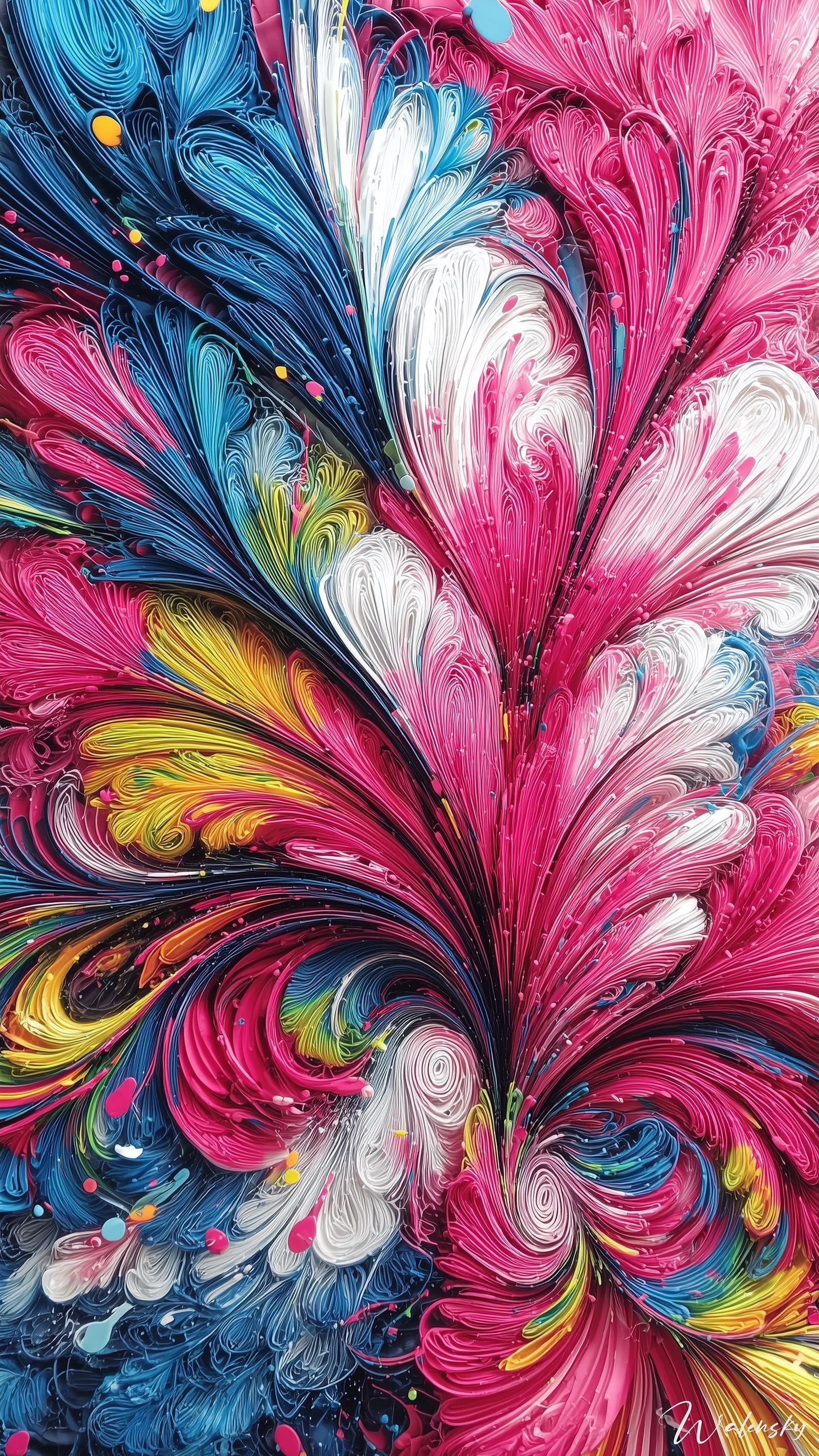 Wandbild Farbexplosion