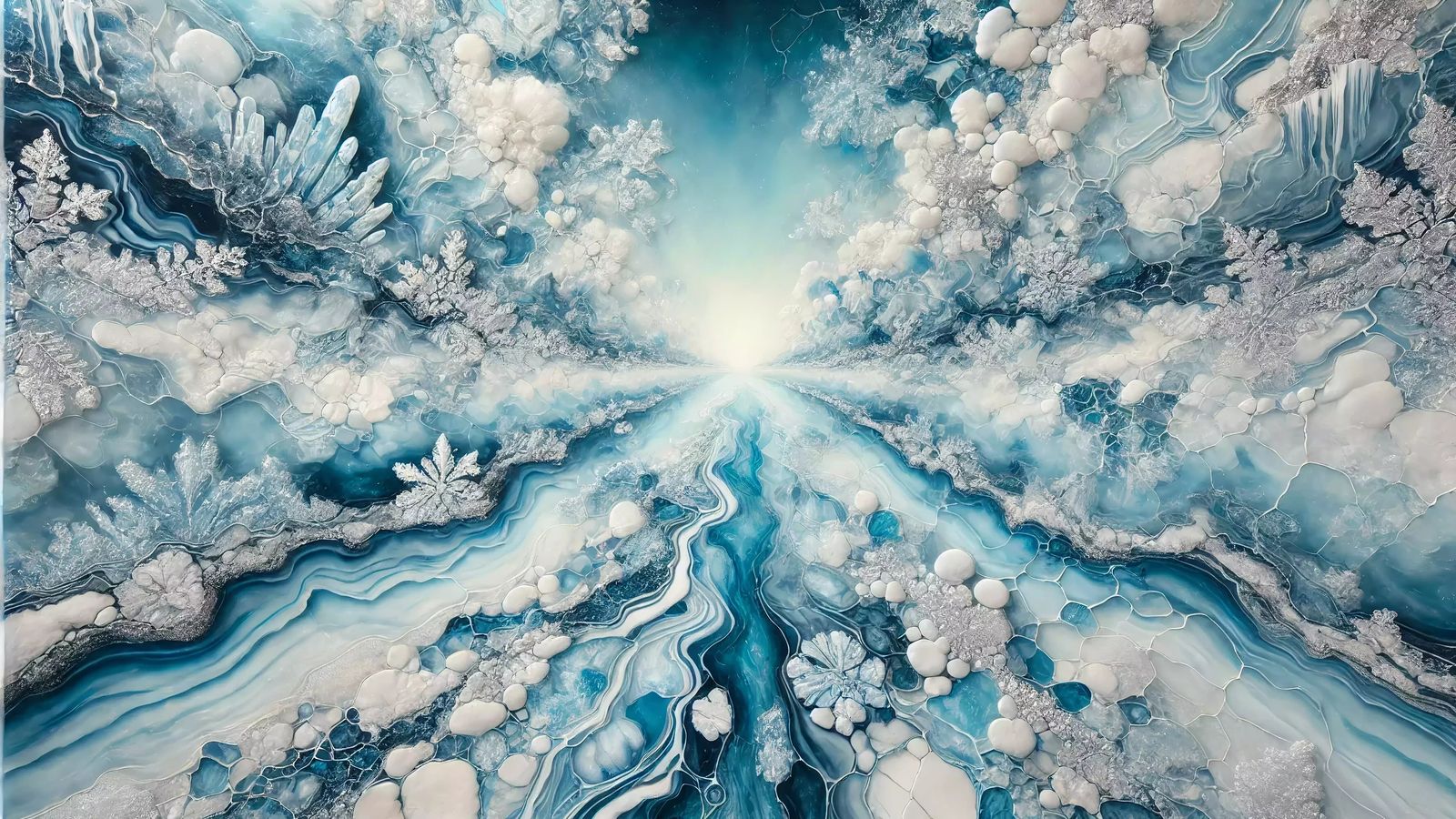 Wandbild Epoxidharz-Optik