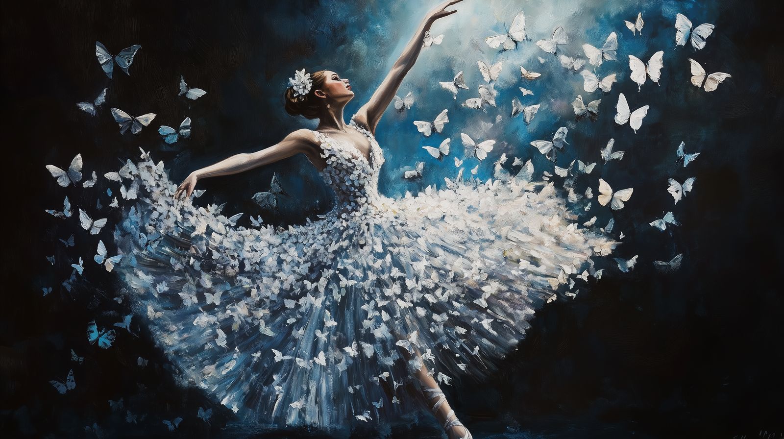 Wandbild Abstrakte Tänzerin