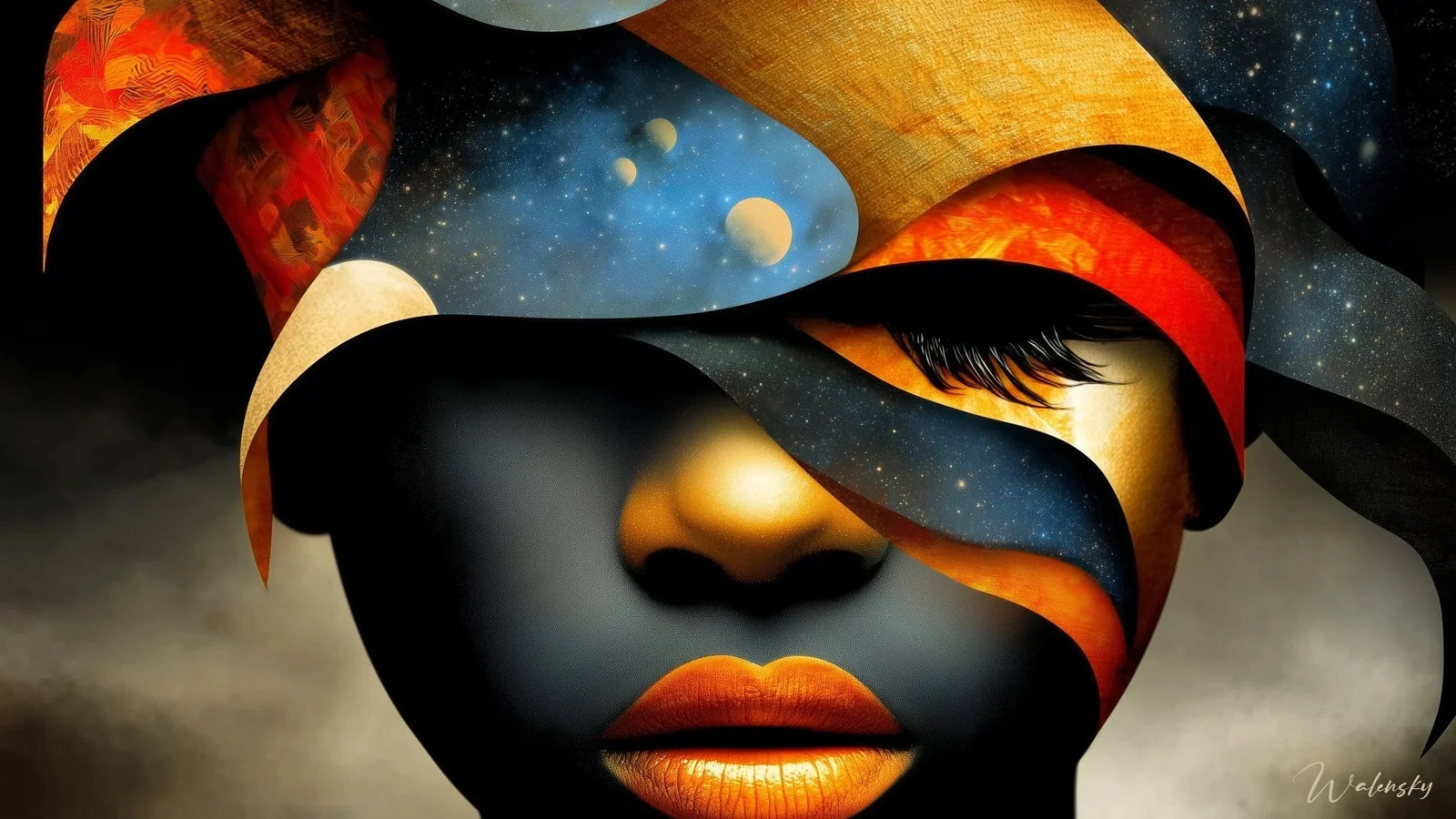 Wandbild Afrikanische Stammeskunst