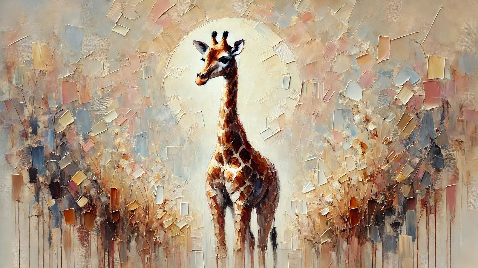 Wandbild Giraffe 