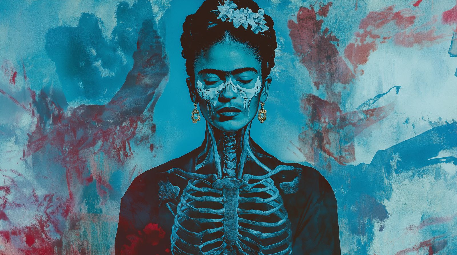 Wandbild Frida Kahlo