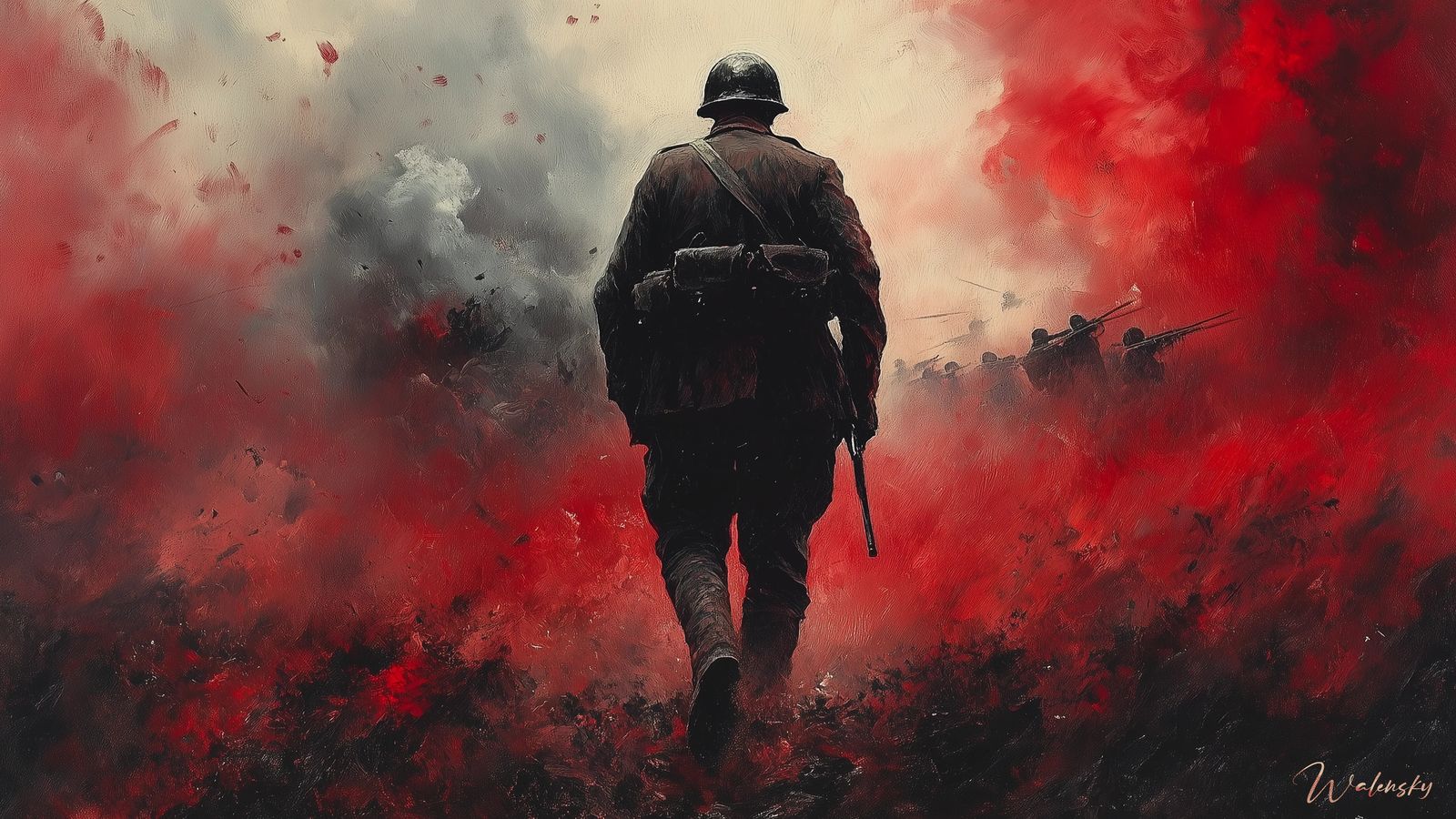 Wandbild Zweiter Weltkrieg 