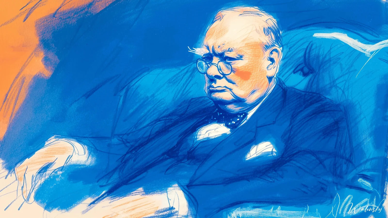 Wandbild Winston Churchill 