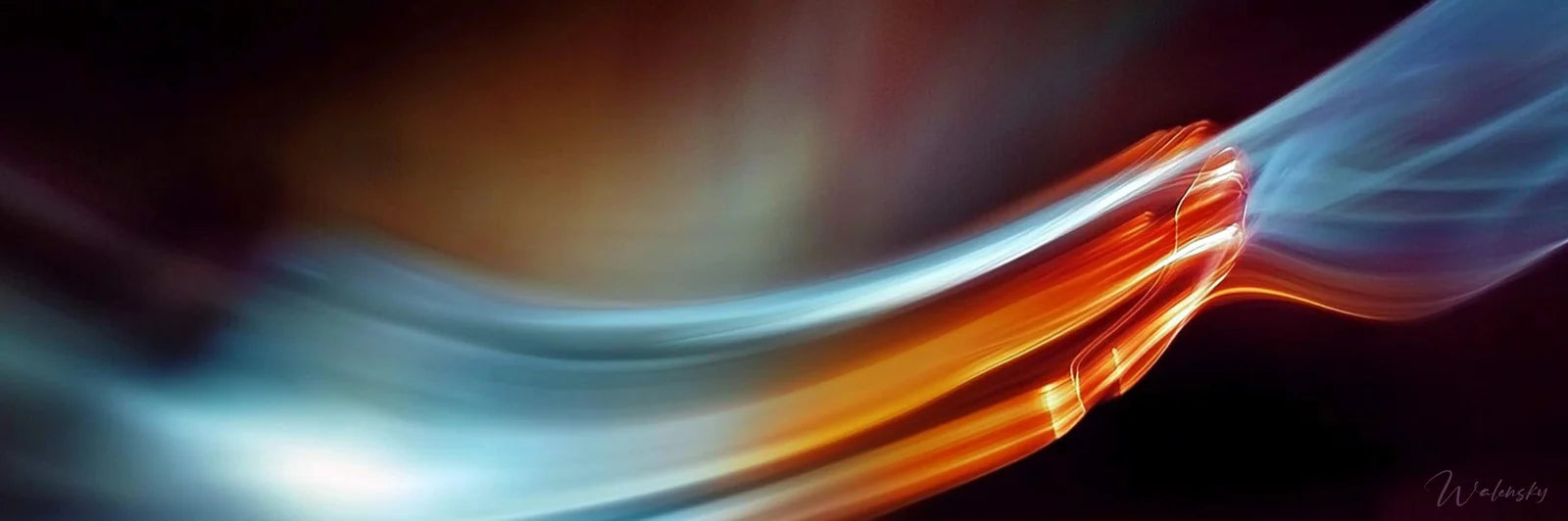 Wandbild Light Painting