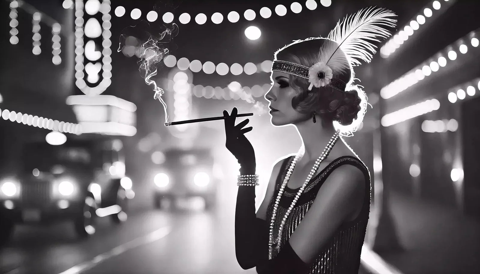 Wandbild  Schwarz-Weiß-Figur 