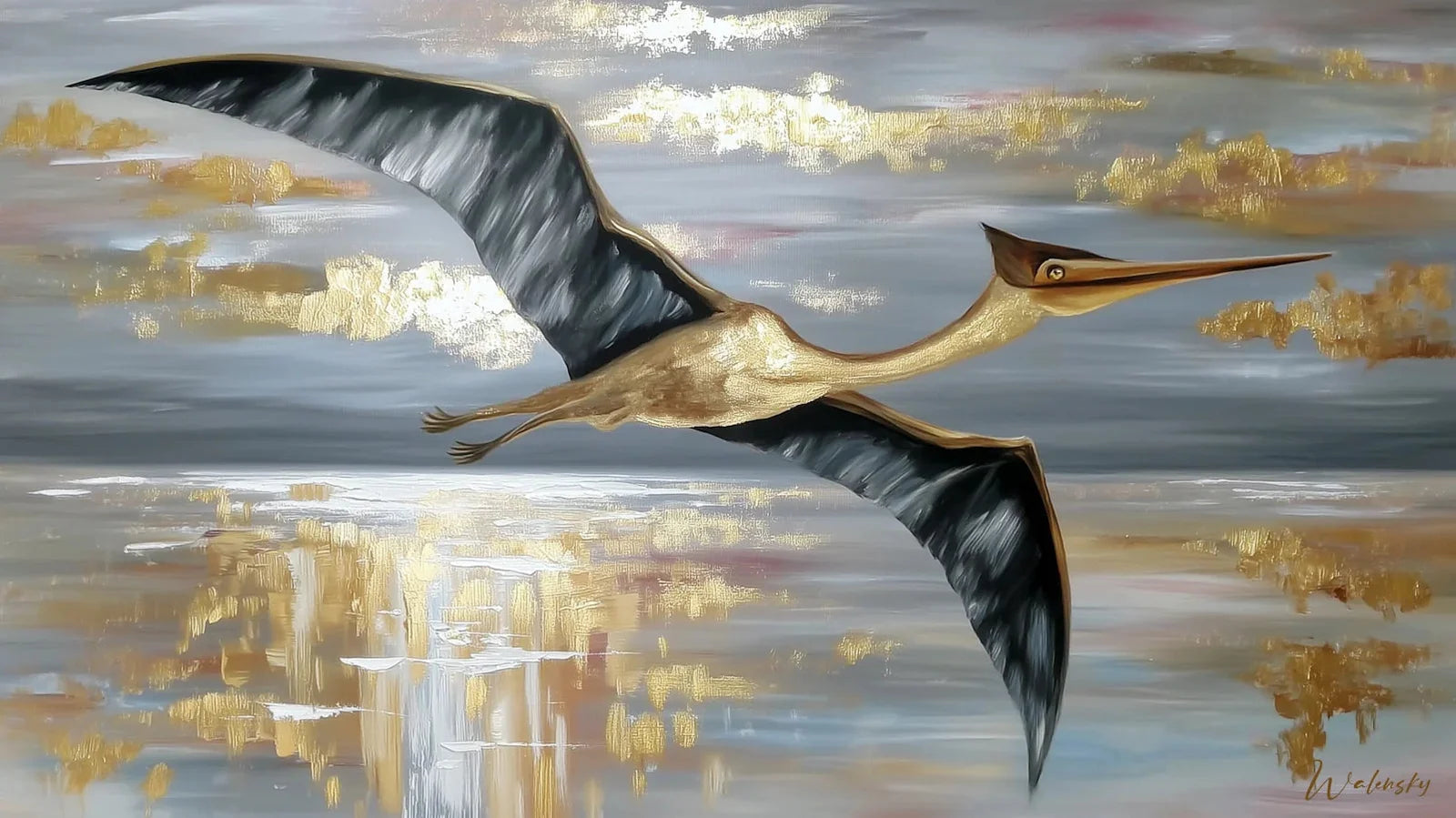 Wandbild Quetzalcoatlus 