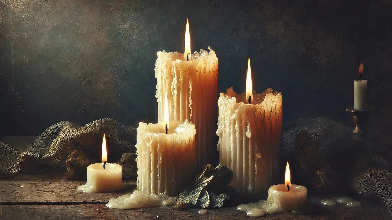Wandbild Kerze 