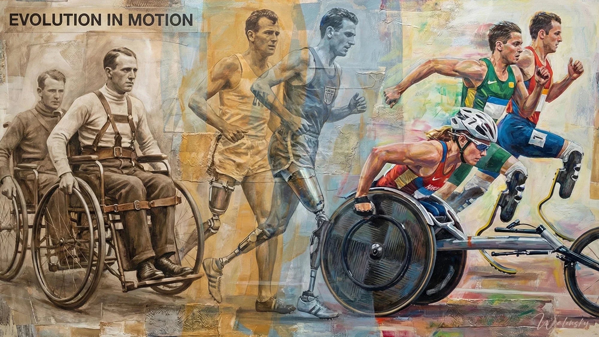 Wandbild Paralympics