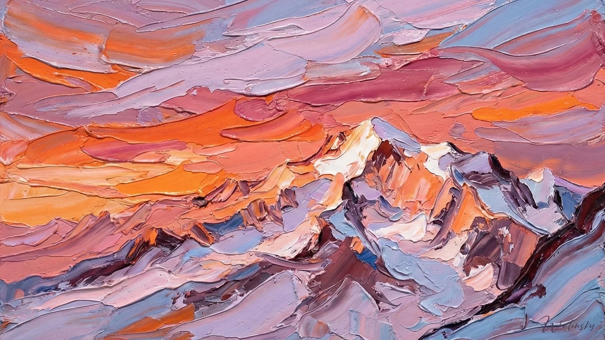 Wandbild der Mont Blanc