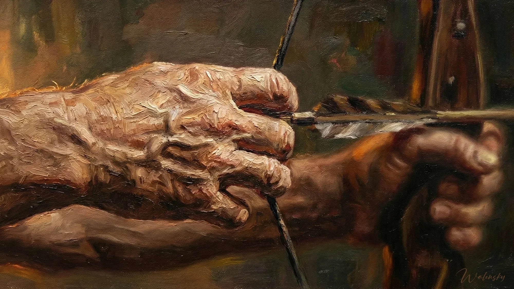 Wandbild Bogenschießen