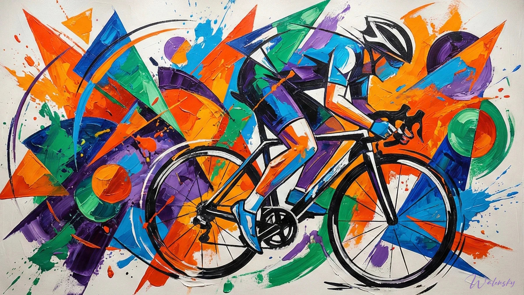 Wandbild Mountainbike