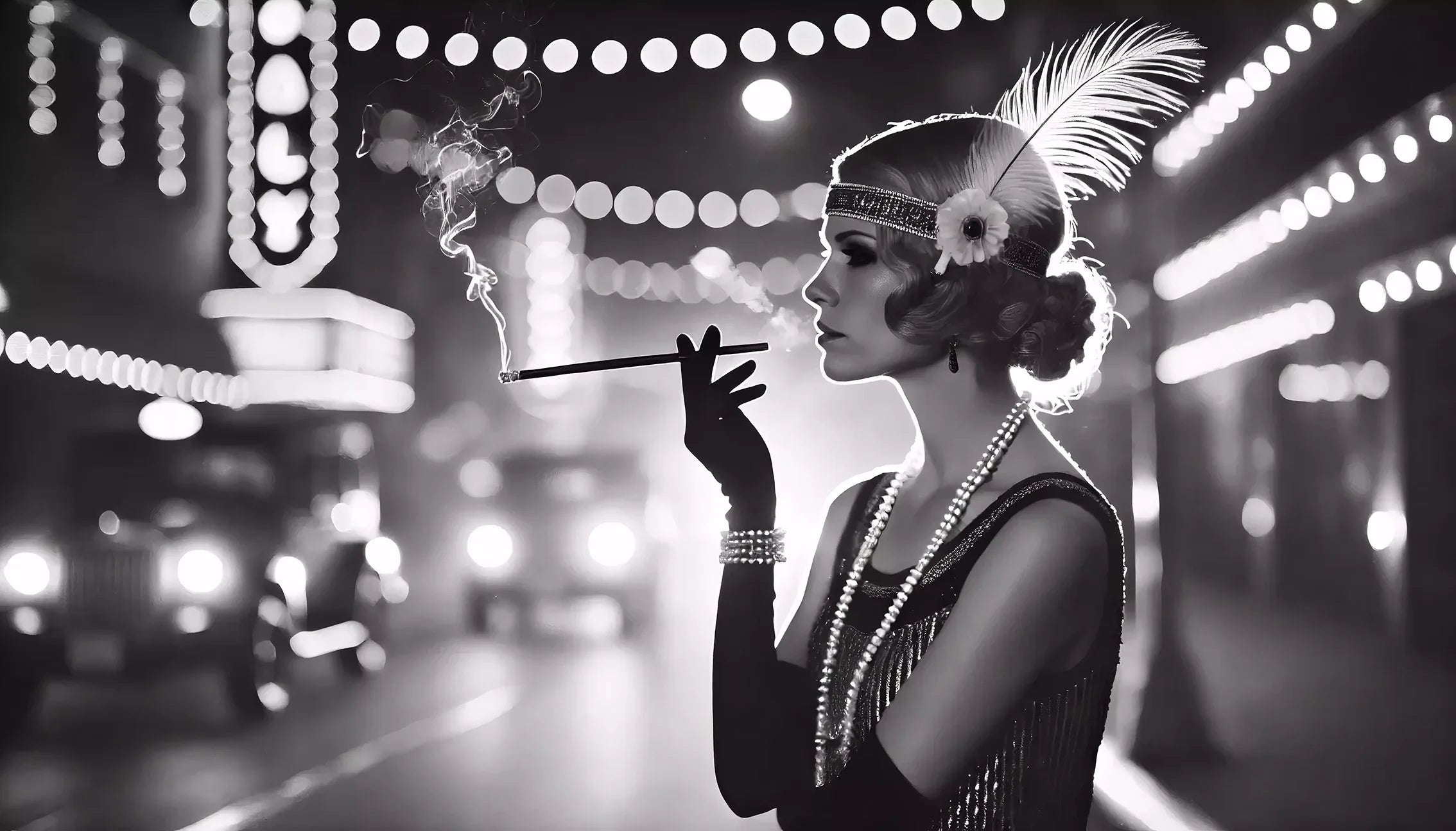 Wandbild  Schwarz-Weiß-Figur 